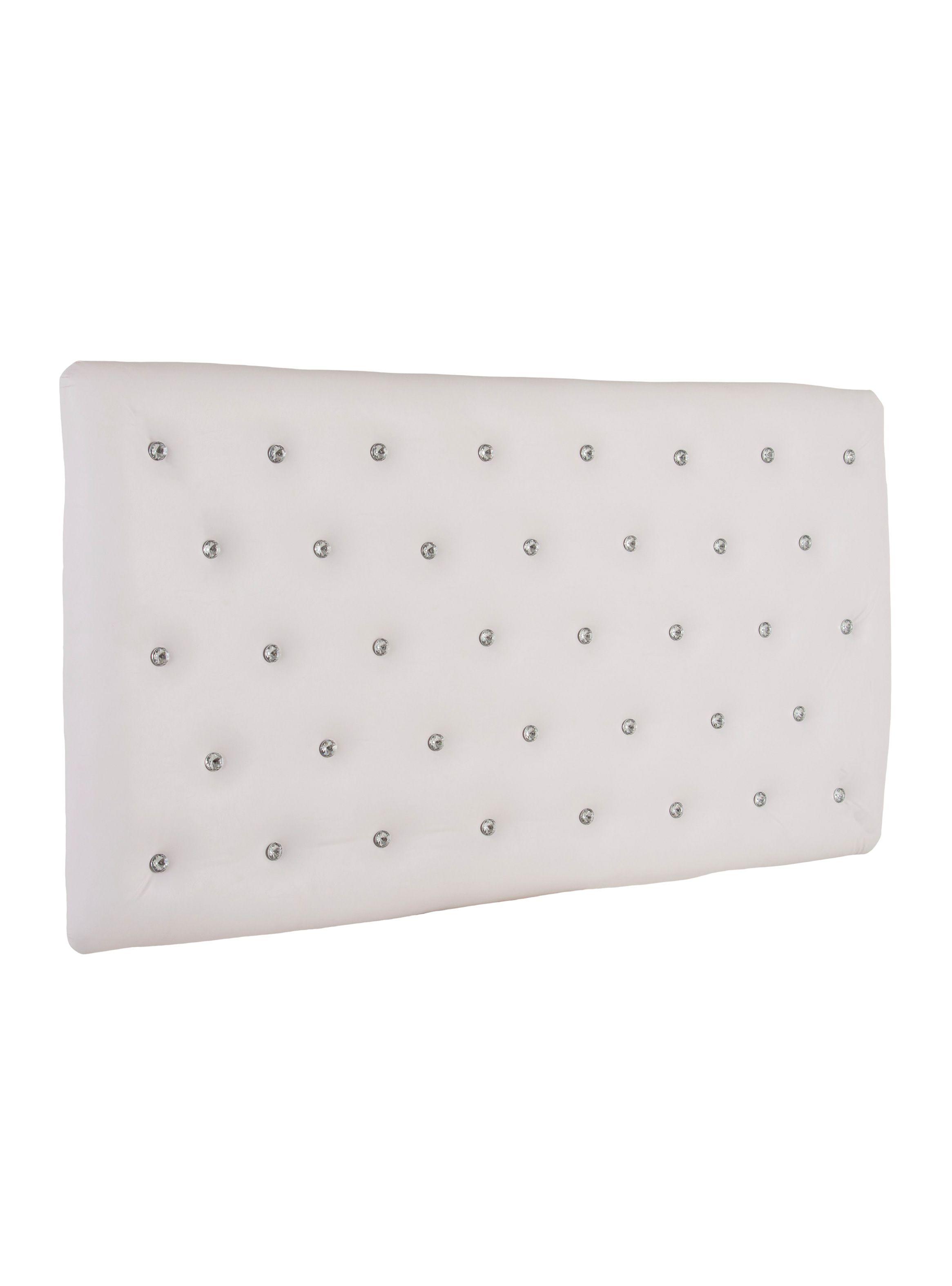 Respaldo 1.5 Plazas Diamond Pu Blanco-2