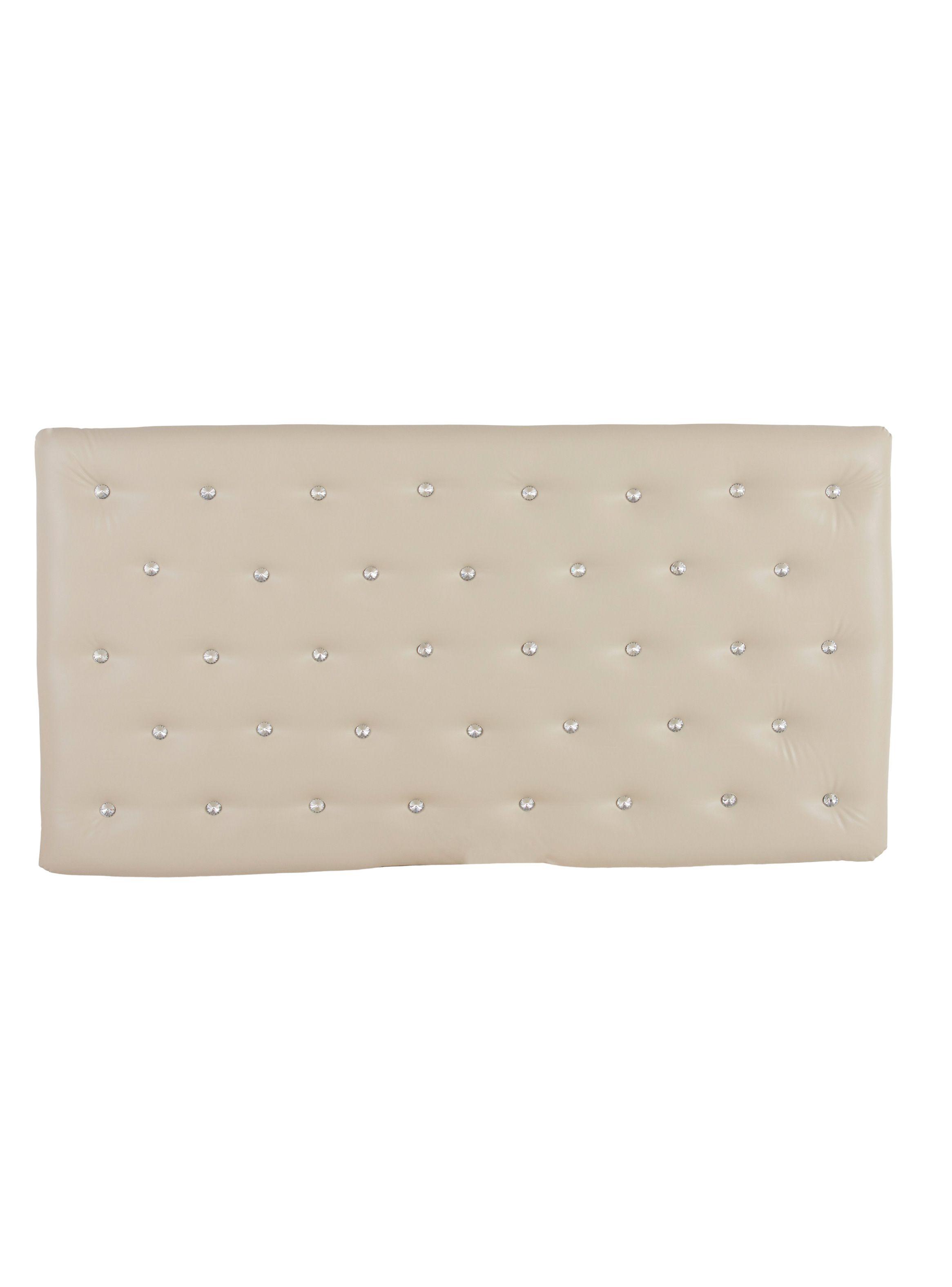 Respaldo 2 Plazas Diamond Pu Beige-1