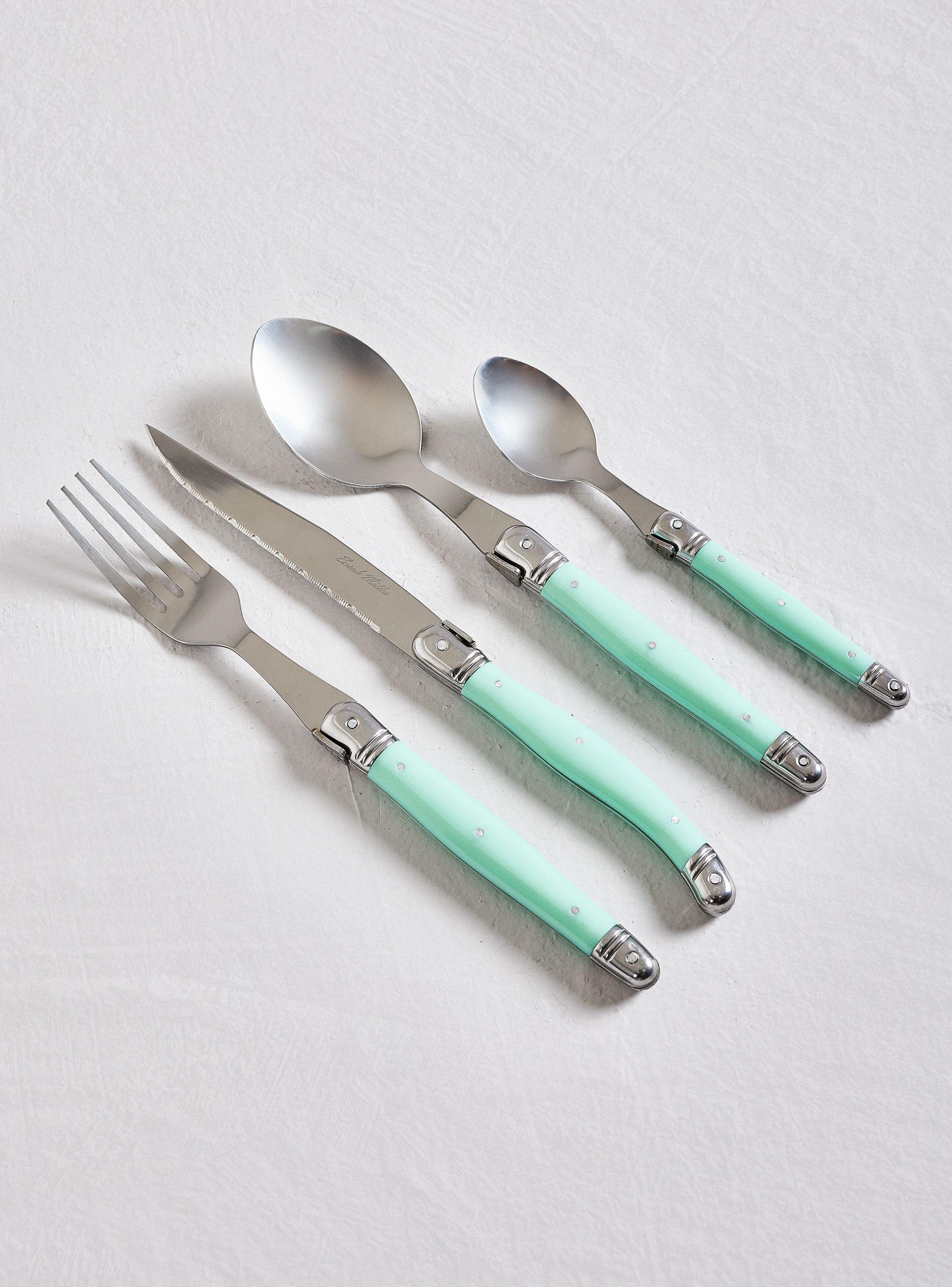 Set Cubiertos Menta 24 Piezas-0