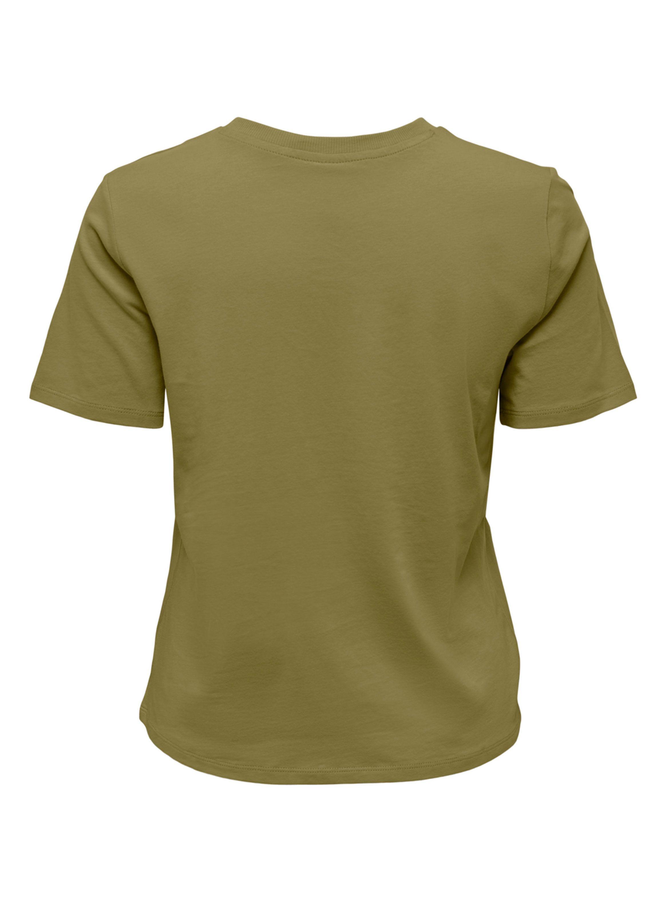 Polera Manga Corta Verde Oliva-1