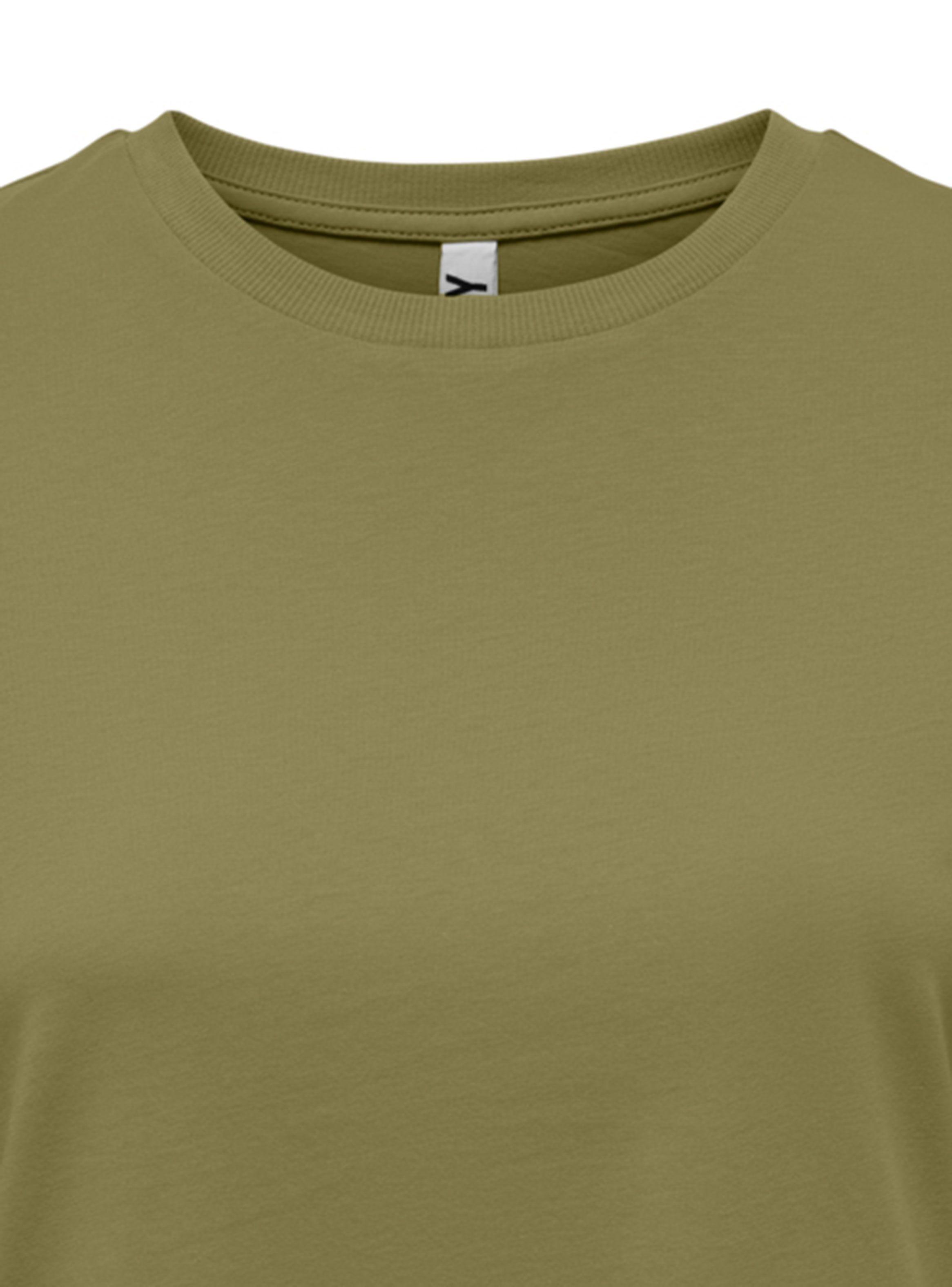 Polera Manga Corta Verde Oliva-2