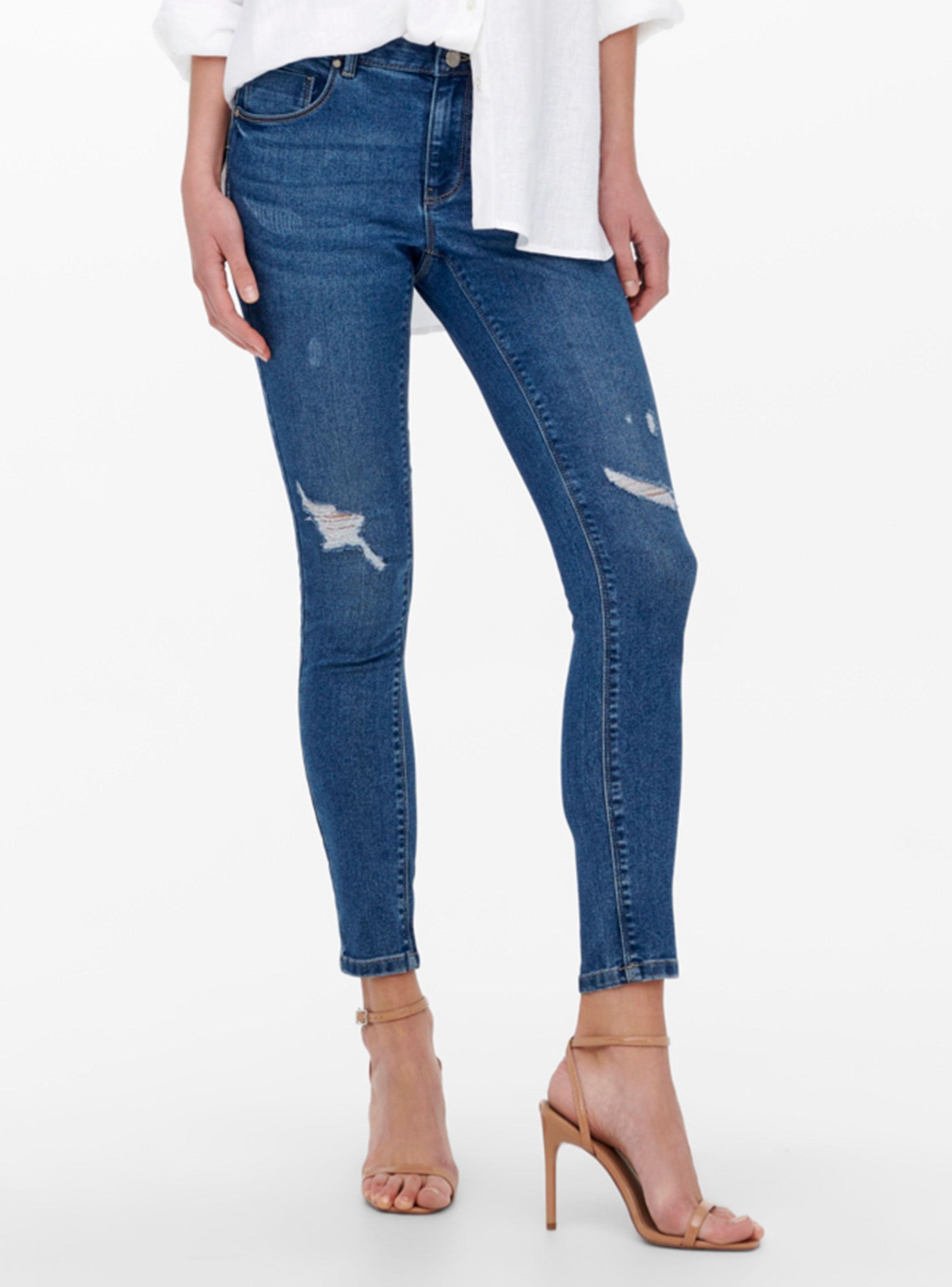 Jeans Skinny Tendencia Azul-0