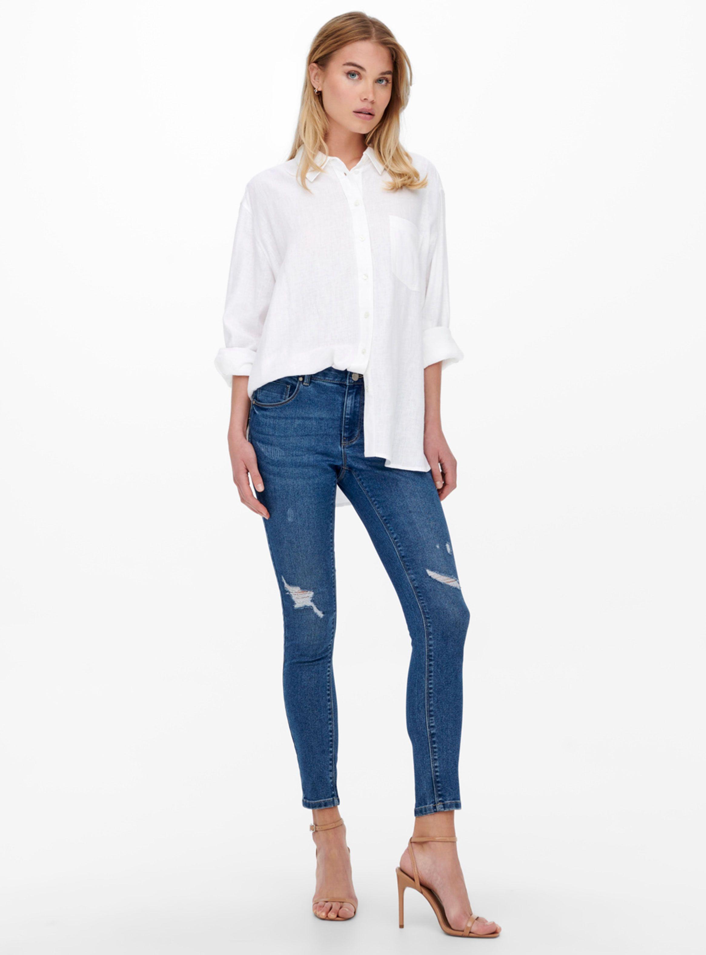 Jeans Skinny Tendencia Azul-3