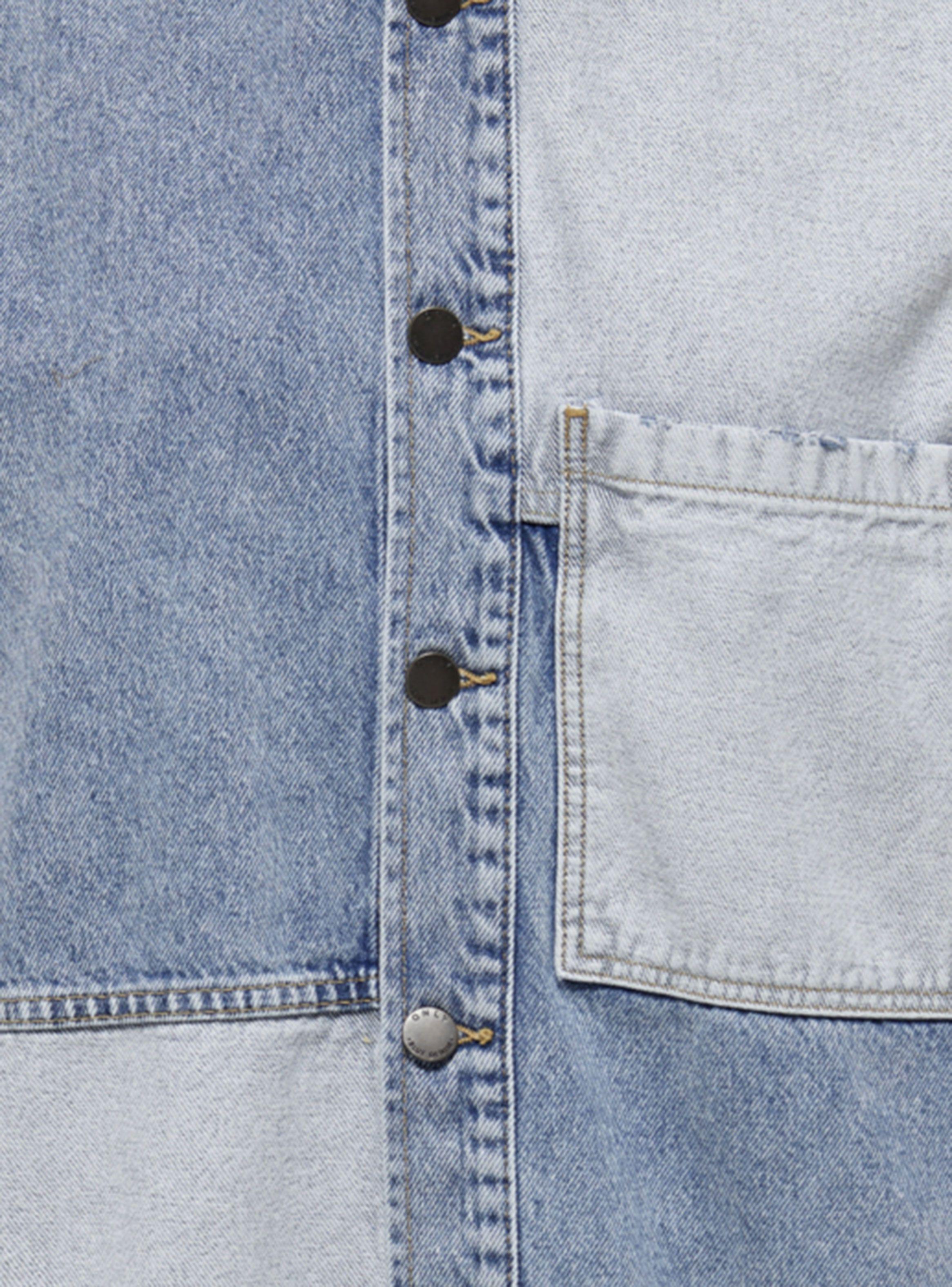 Camisa Larga Light Blue Denim-2