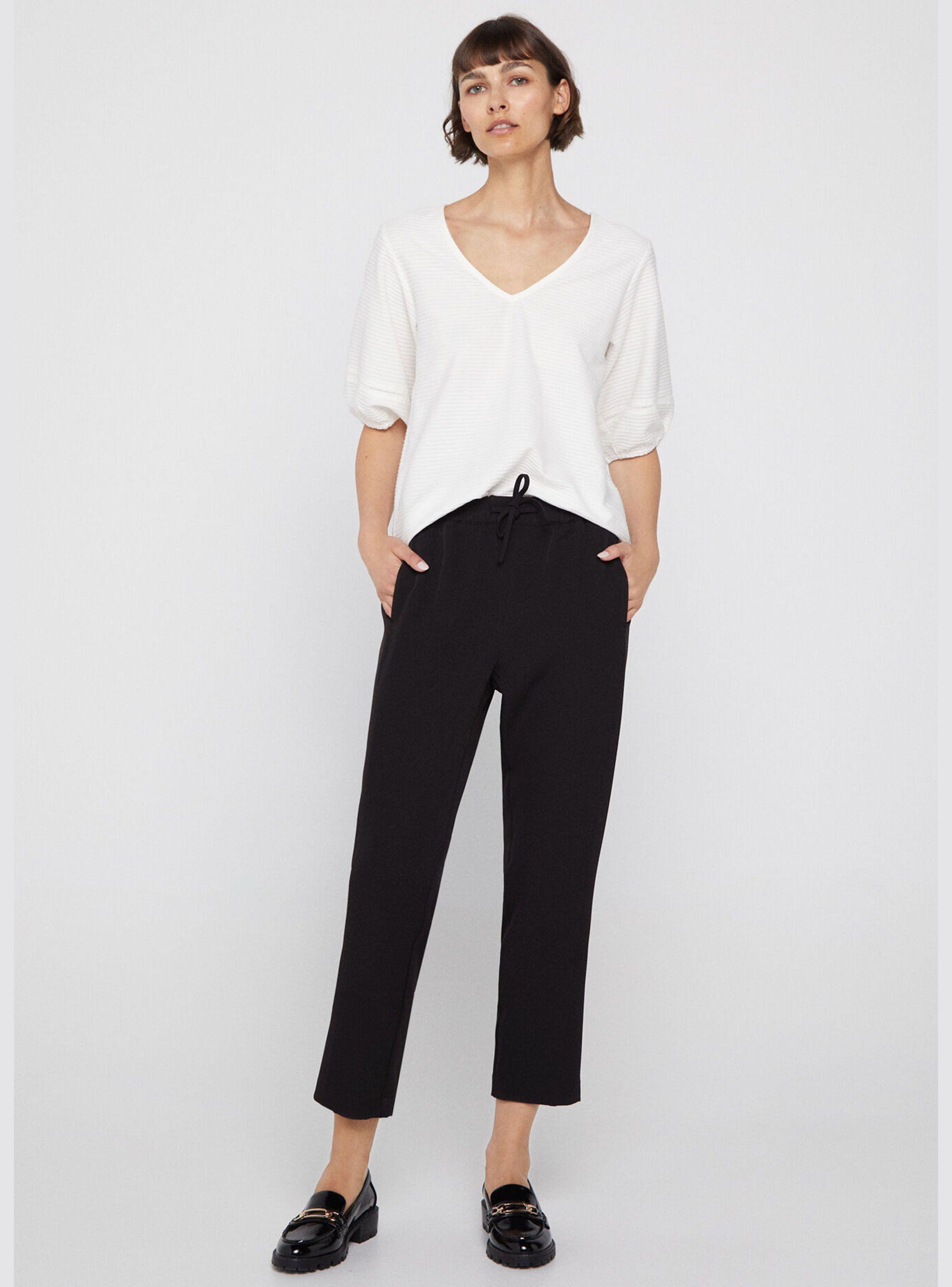 Pantalón Fluido con Lazo Liso-3