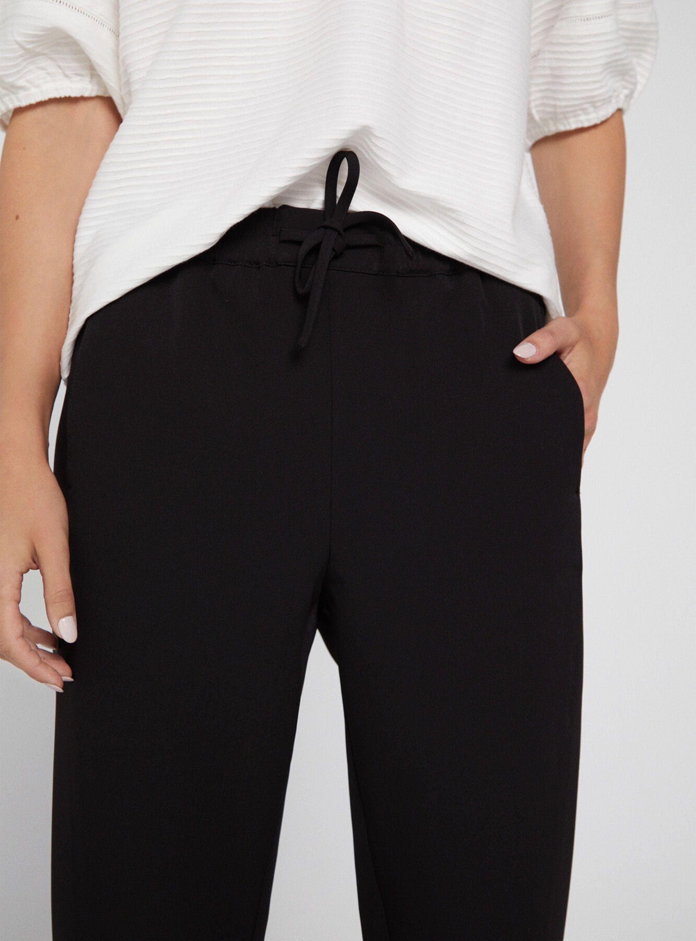 Pantalón Fluido con Lazo Liso-2