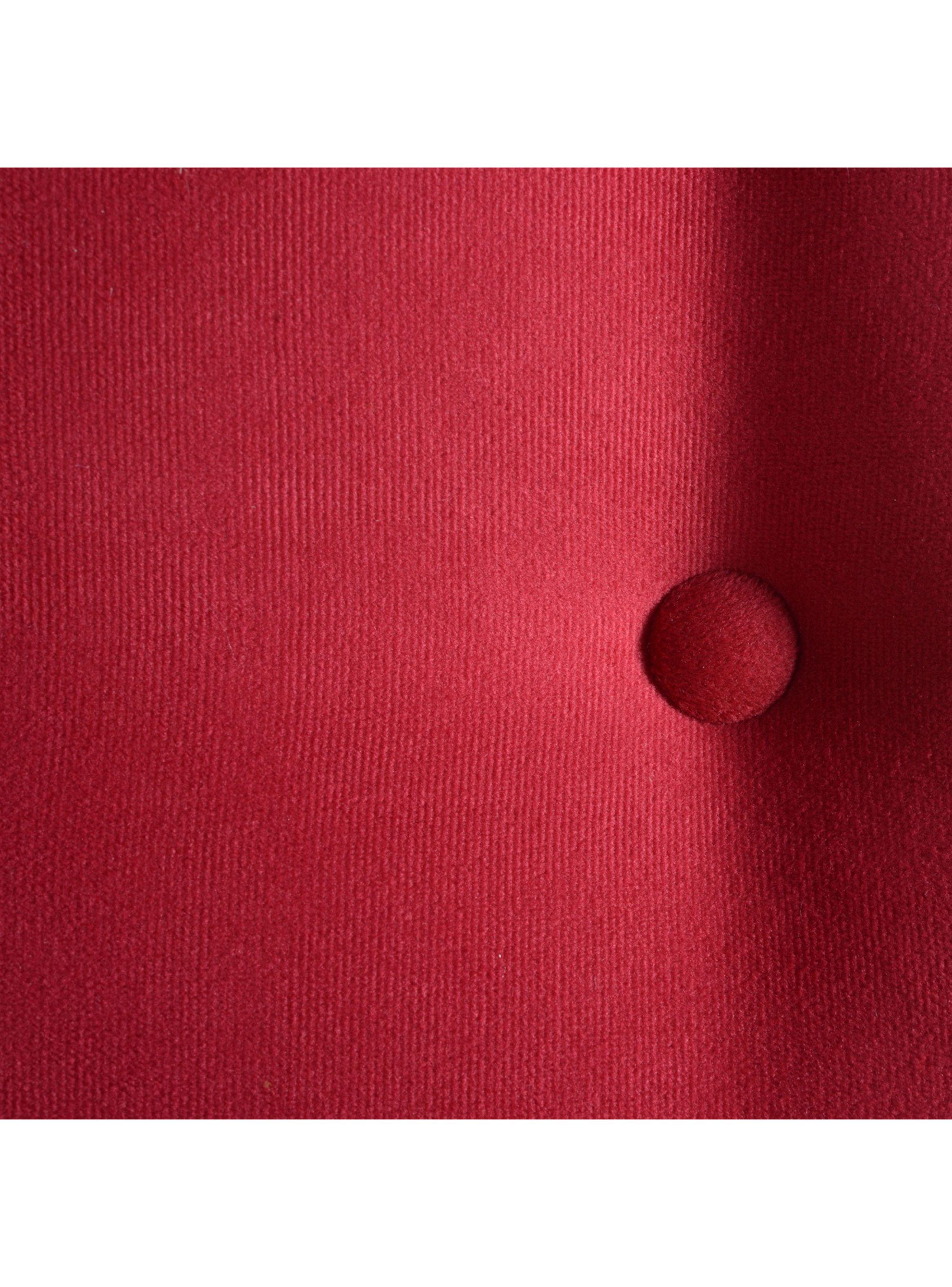 Respaldo 1.5 Plazas Botone Rojo Felpa-2