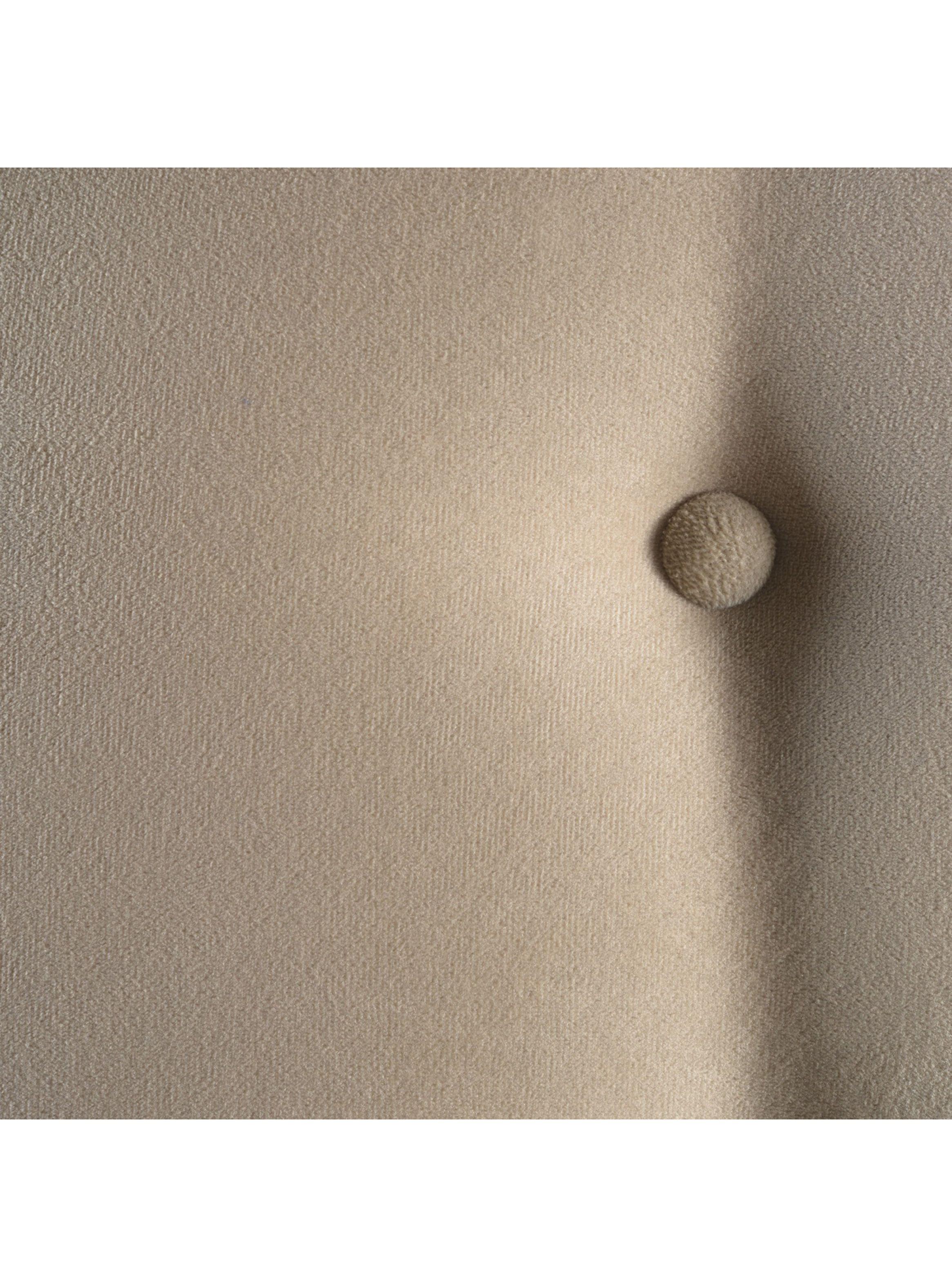 Respaldo 1.5 Plazas Botone Beige Felpa-2