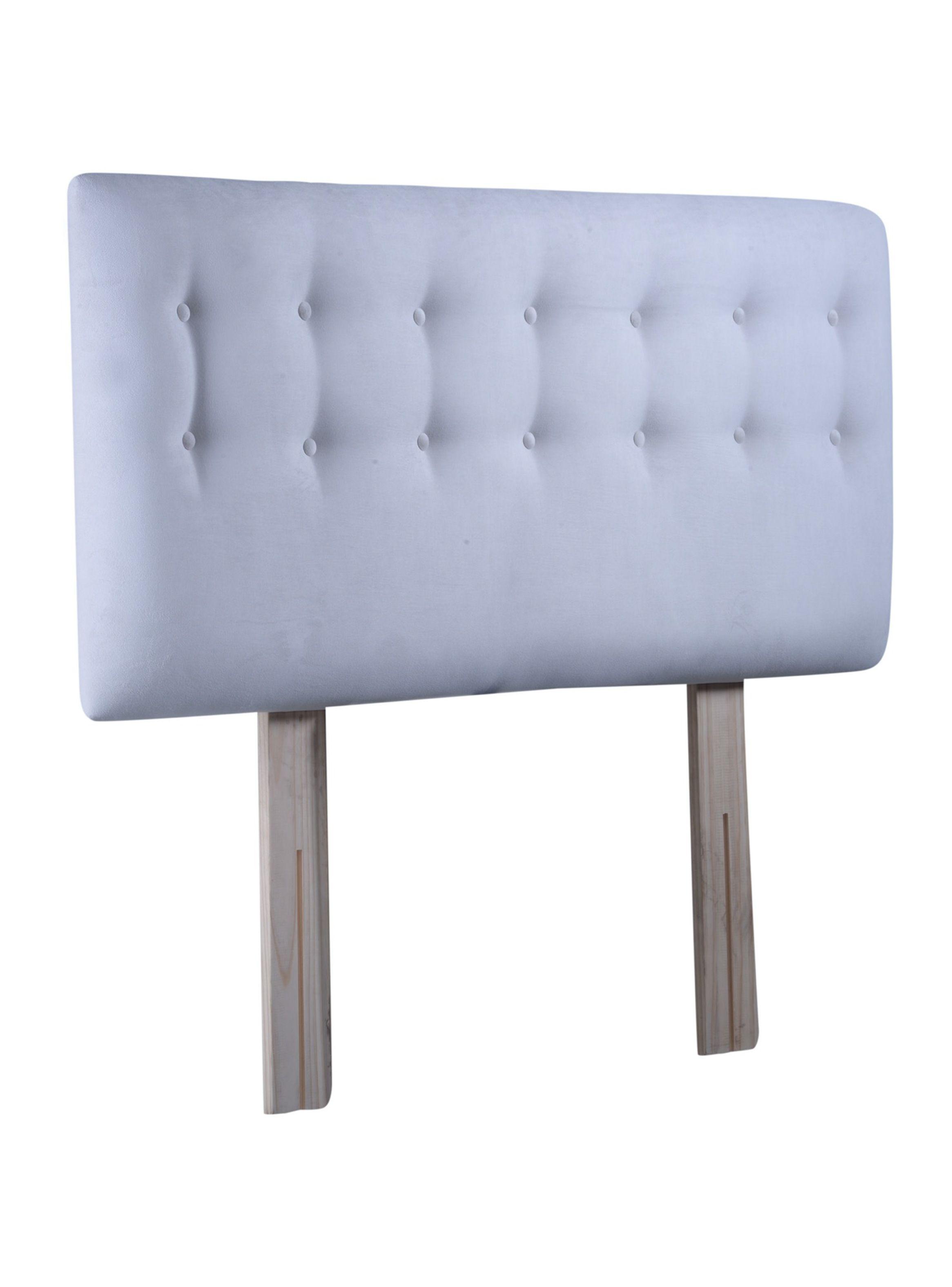 Respaldo 1.5 Plazas Botone Crema Felpa-3