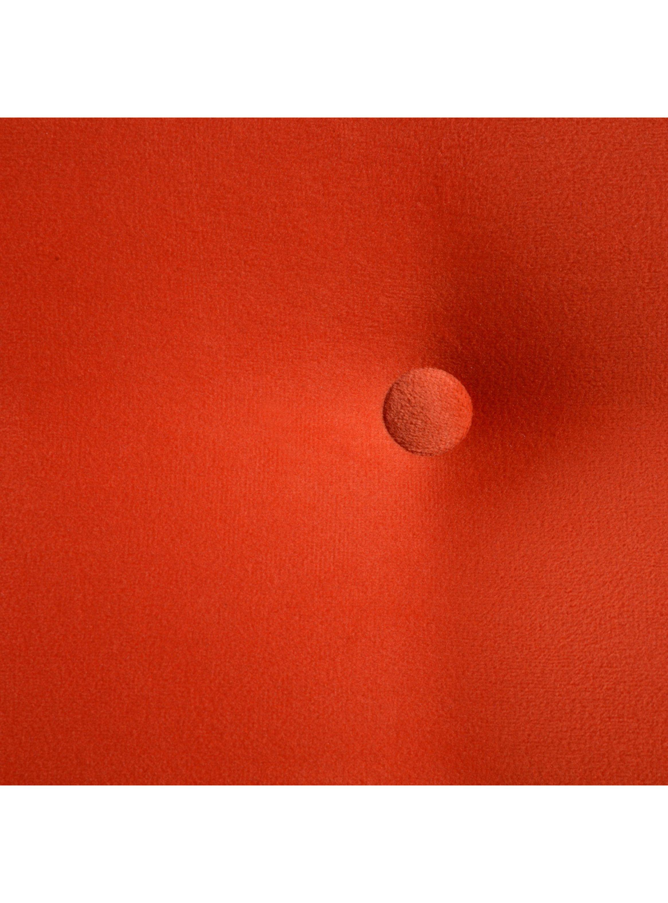 Respaldo 1.5 Plazas Botone Naranja Felpa-2