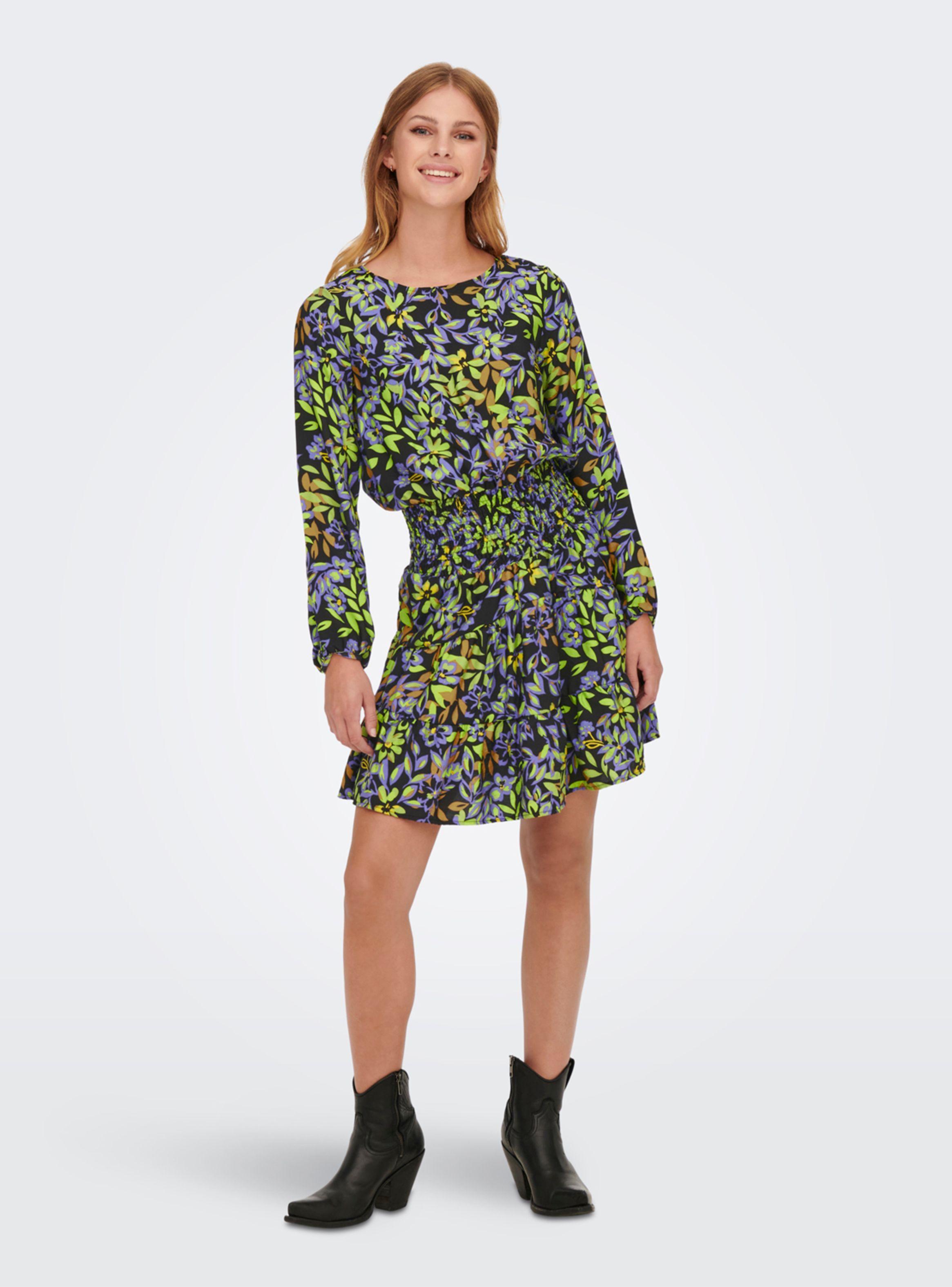 Vestido Estampado Manga Larga-2