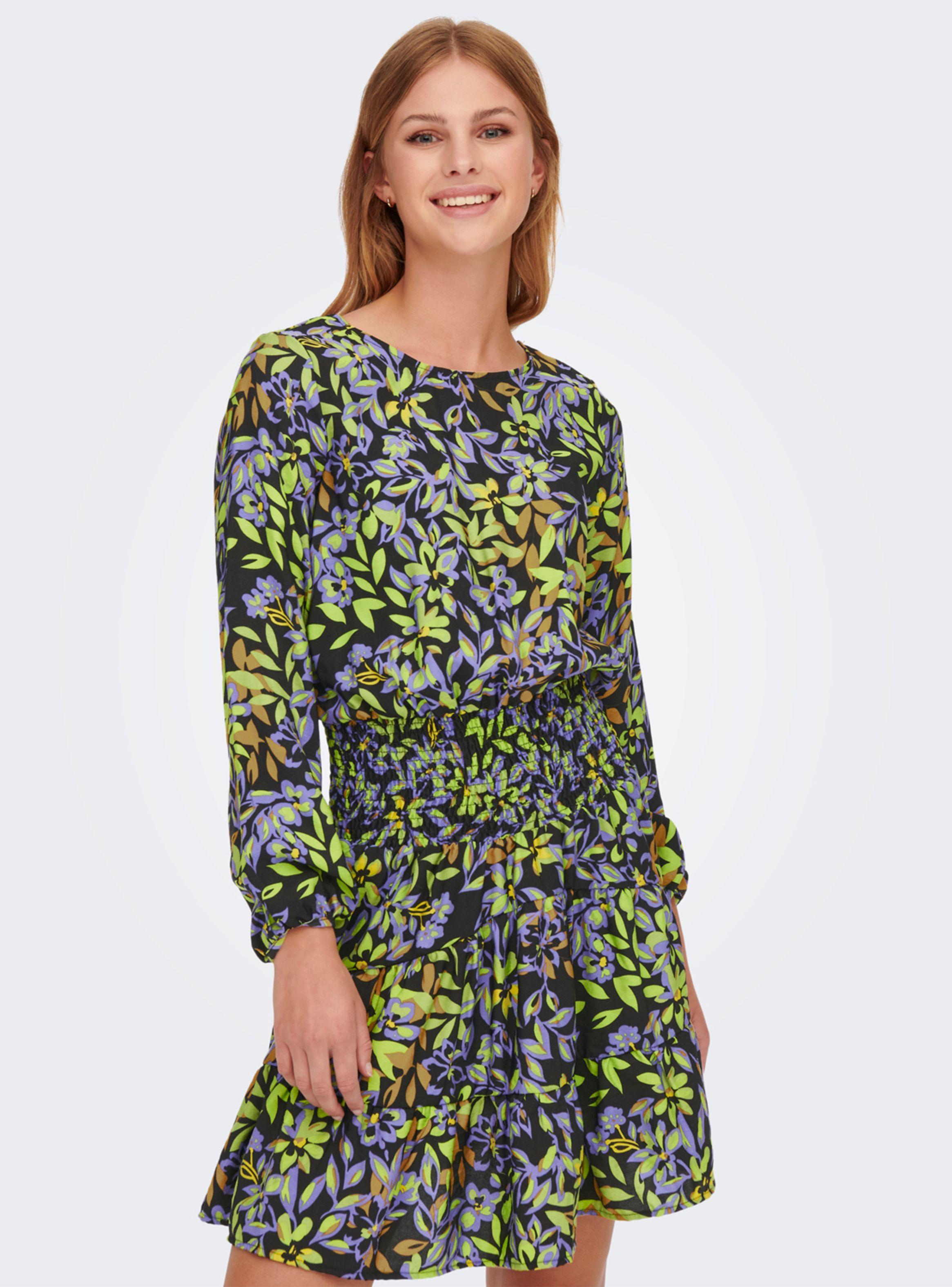 Vestido Estampado Manga Larga-0