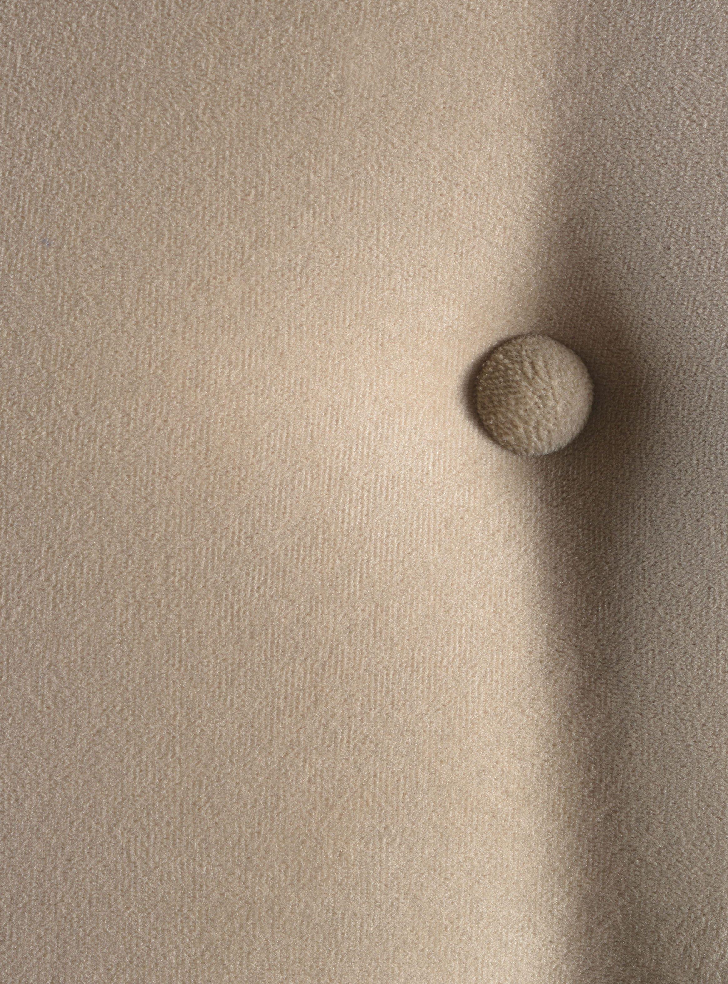 Respaldo Botone Felpa 2 Plazas Beige-3