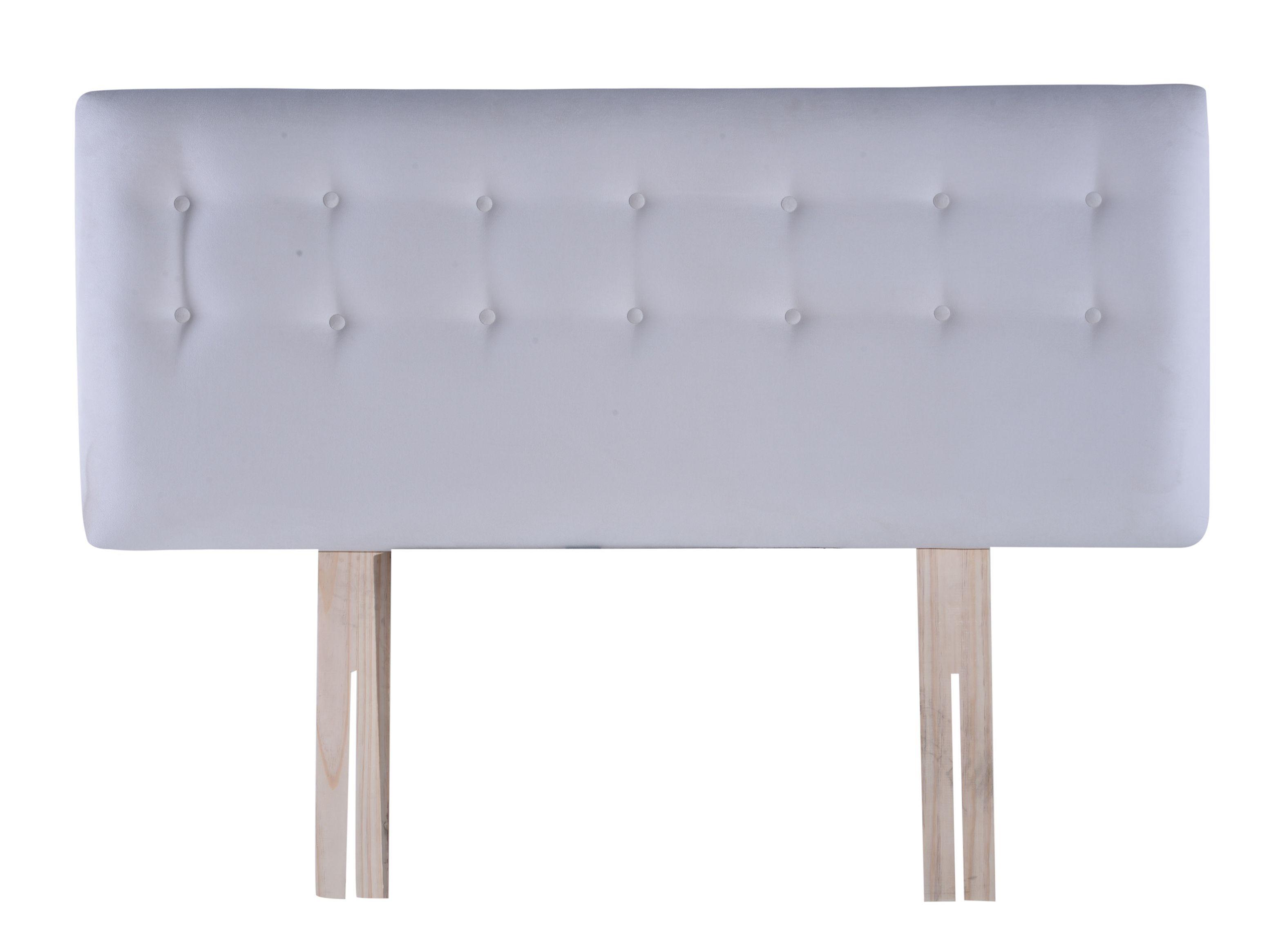 Respaldo 2 Plazas Botone Crudo Felpa-0