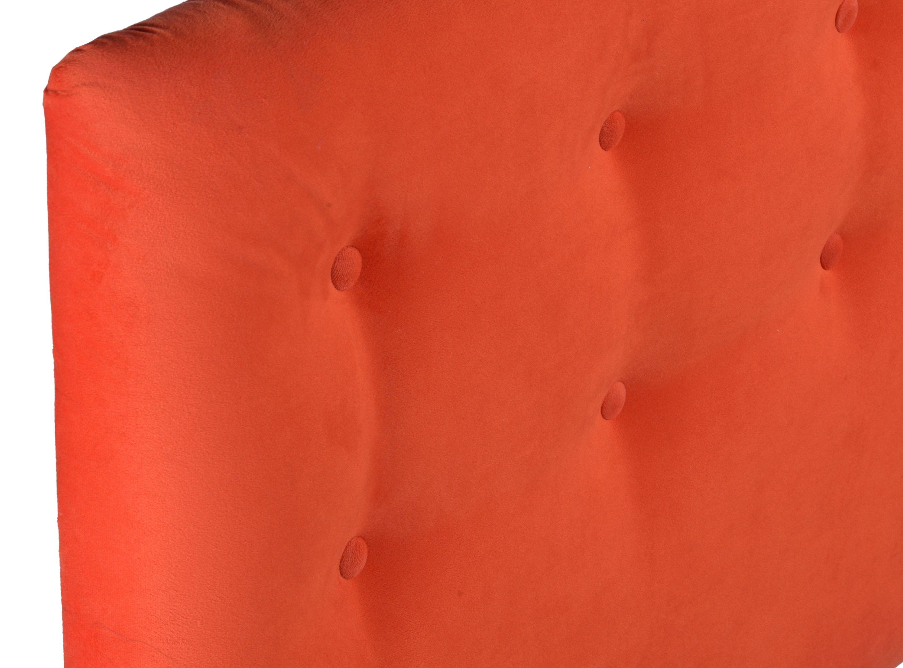 Respaldo 2 Plazas Botone Naranja Felpa-1