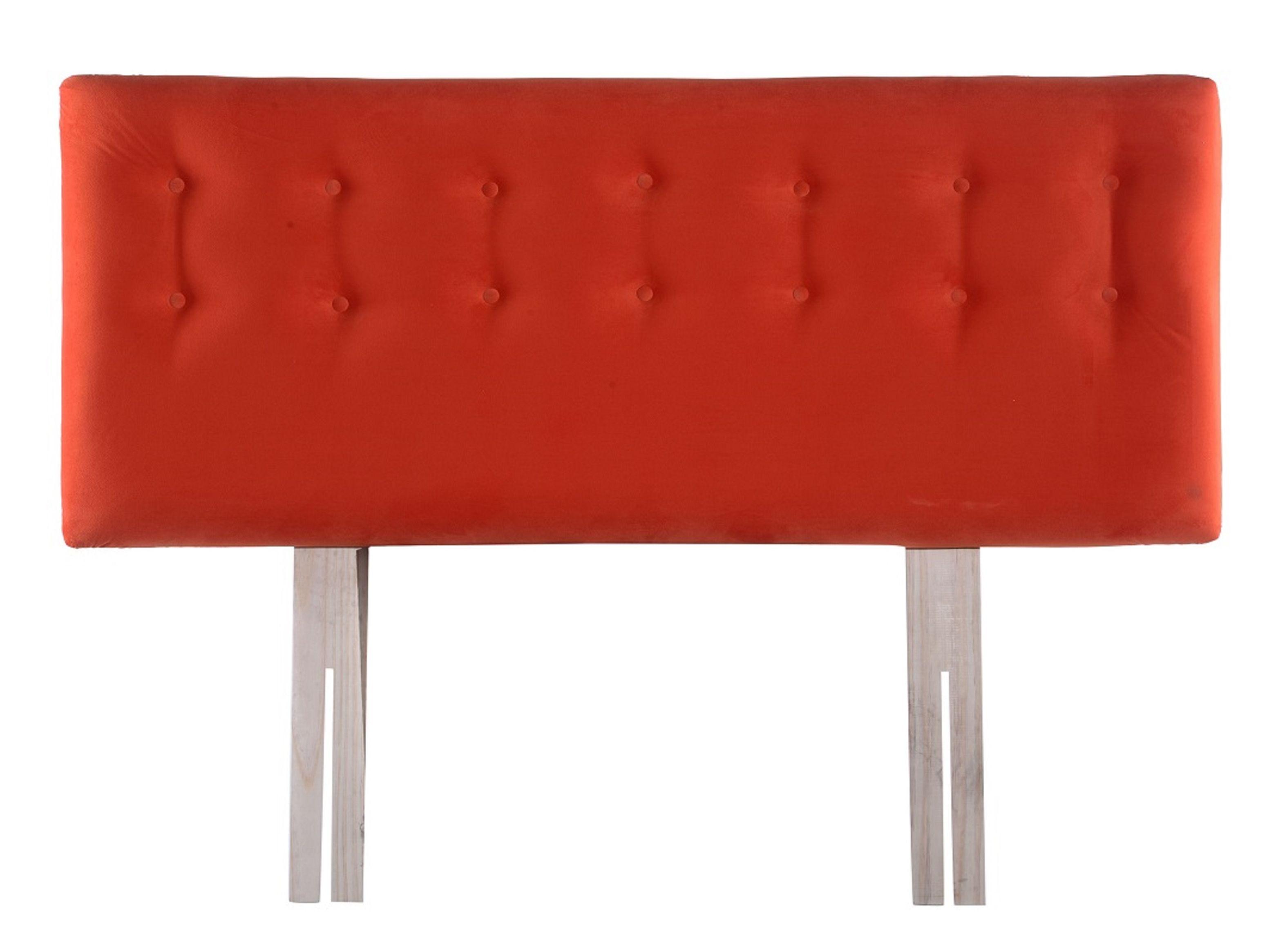 Respaldo 2 Plazas Botone Naranja Felpa-0