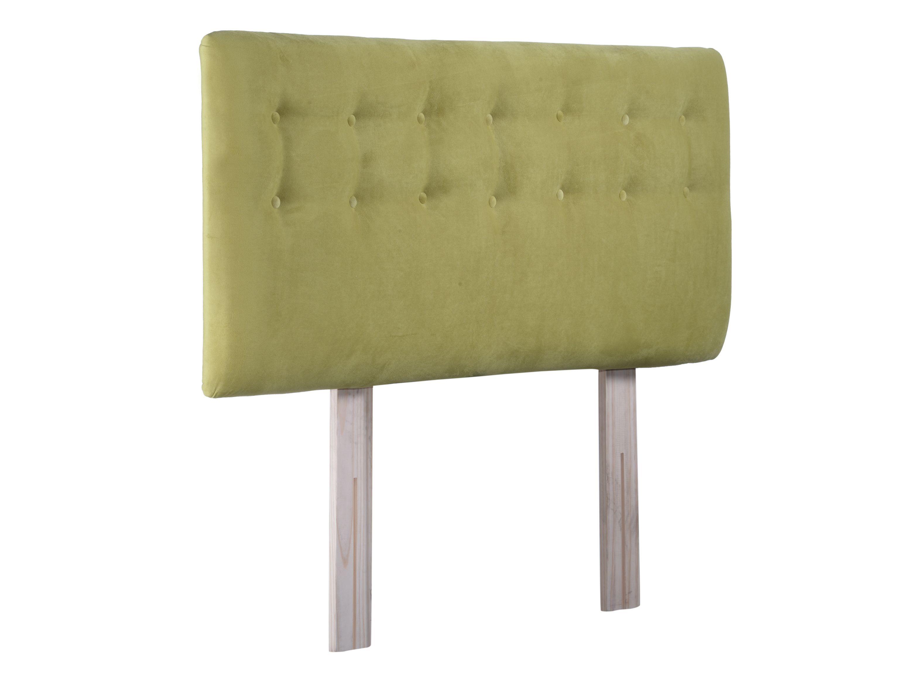 Respaldo 2 Plazas Botone Verde Felpa-3