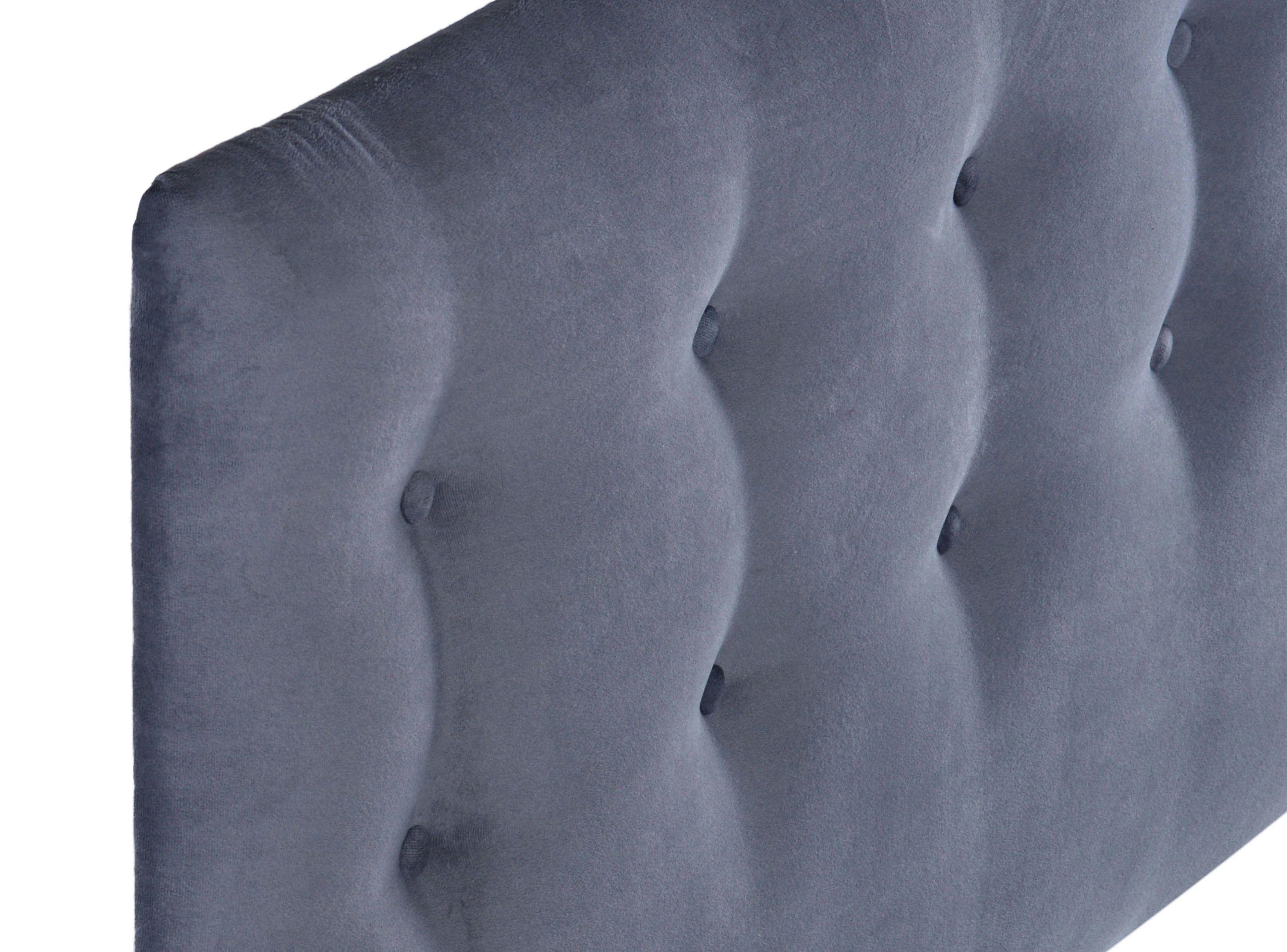 Respaldo King Botone Gris Felpa-1