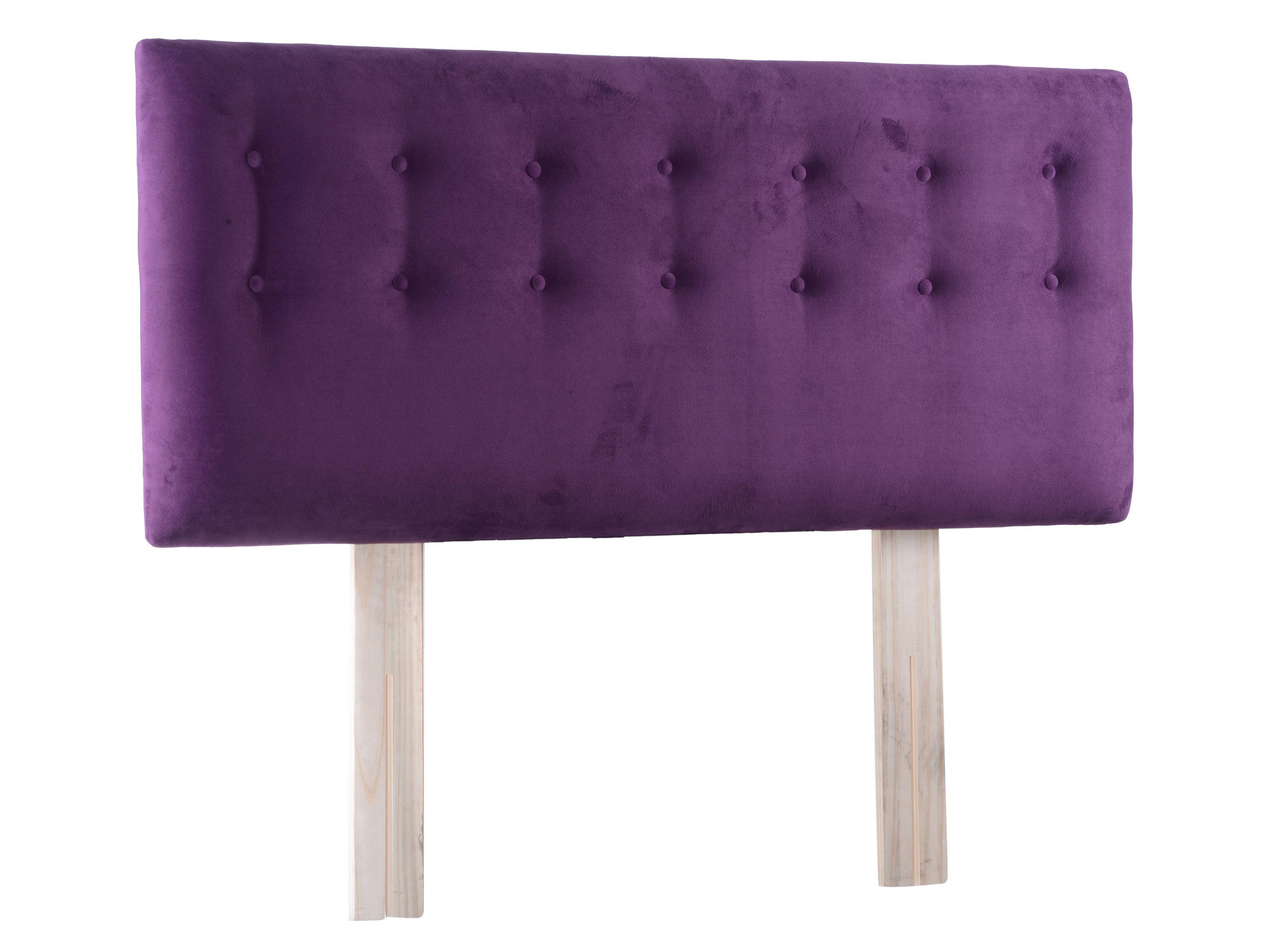 Respaldo King Botone Morado Felpa-3