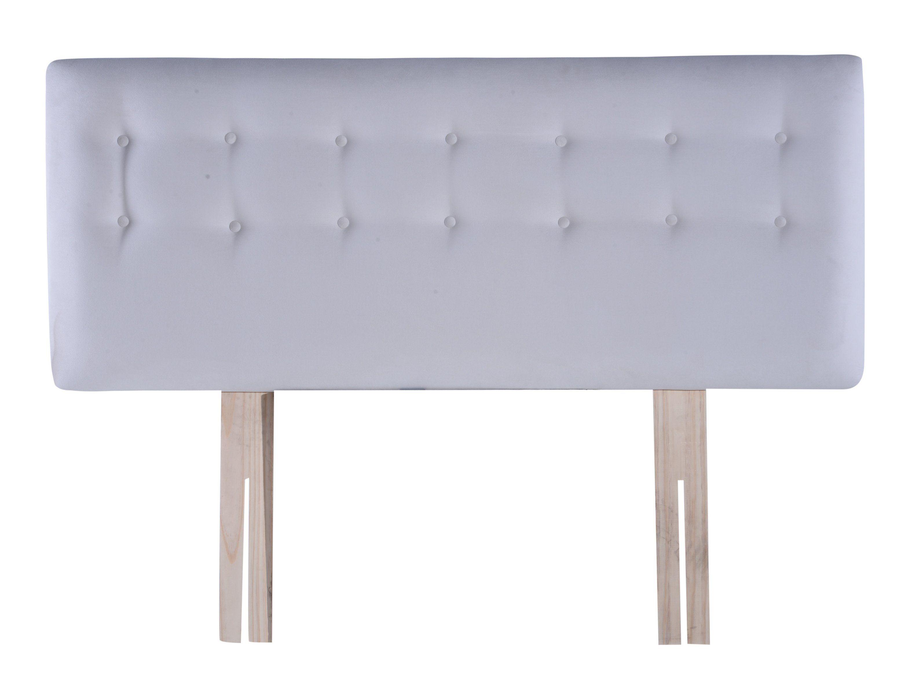 Respaldo King Botone Crudo Felpa-0