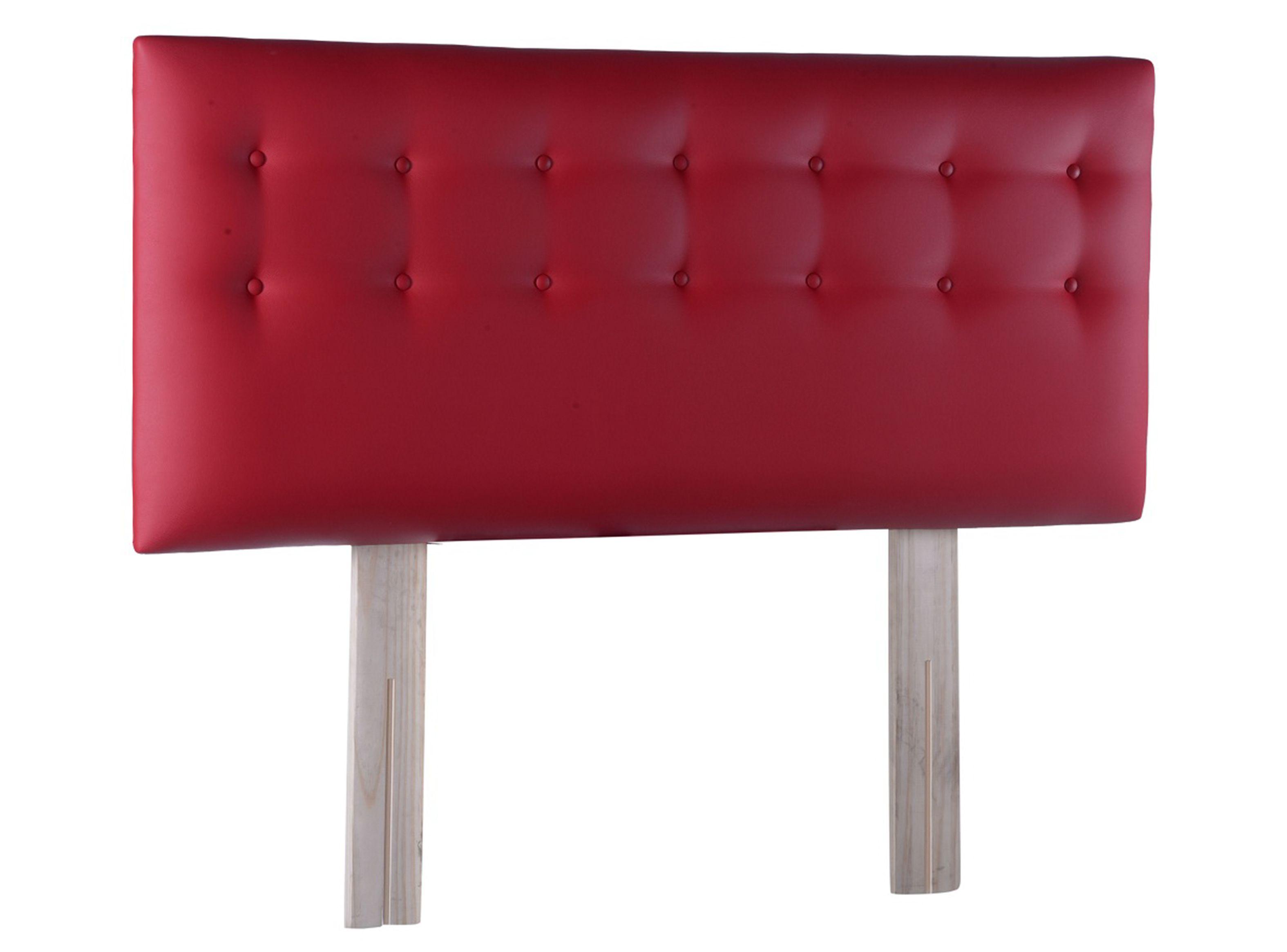 Respaldo 1.5 Plazas Botone Rojo Pu-3