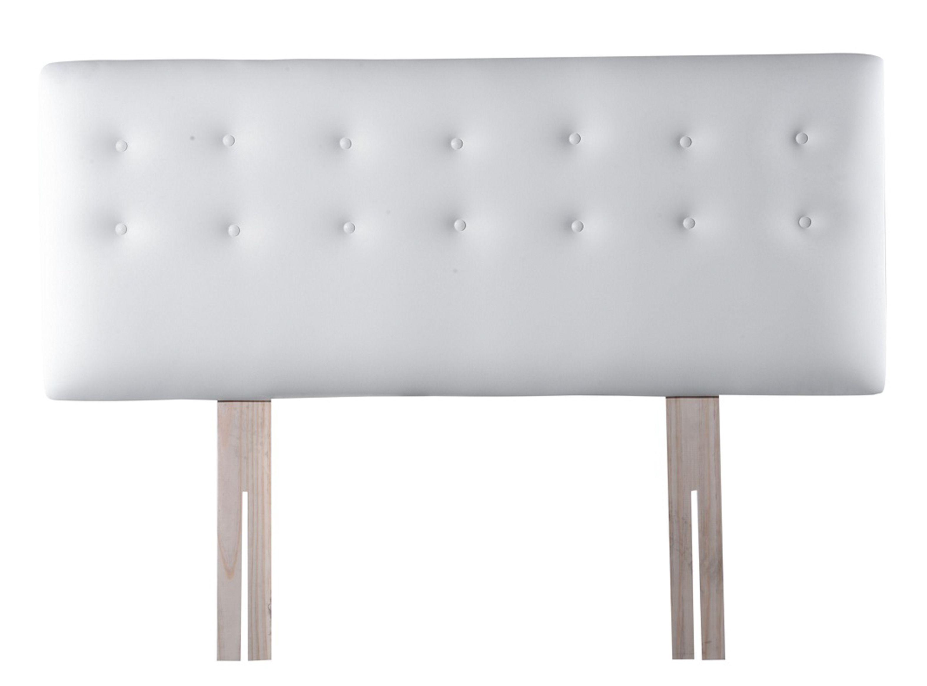Respaldo 1.5 Plazas Botone Blanco Pu-0