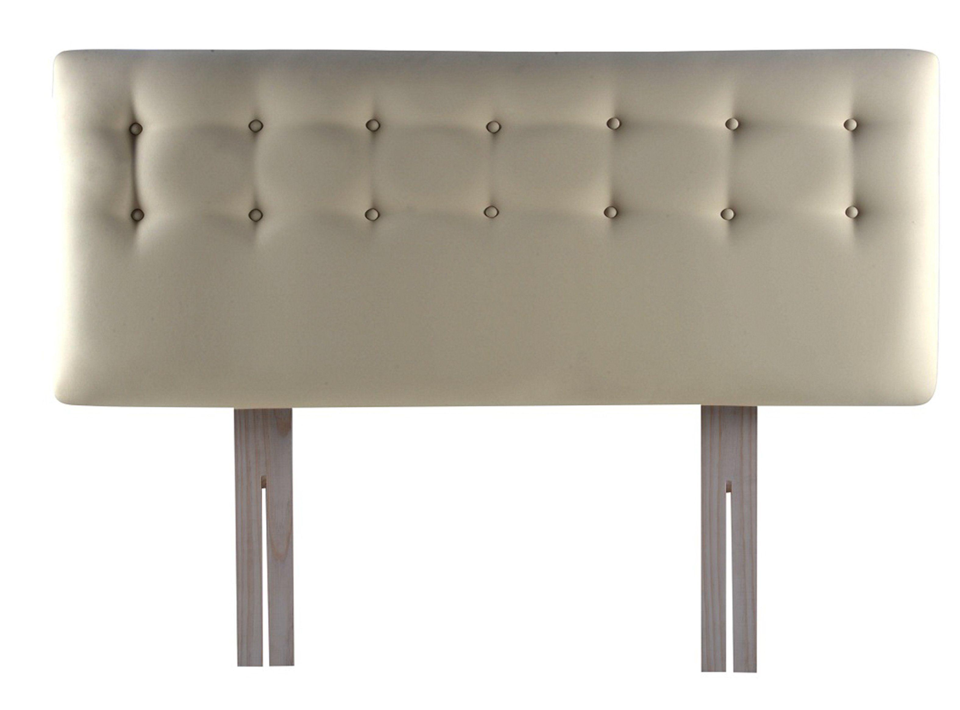 Respaldo 1.5 Plazas Botone Beige Pu-0