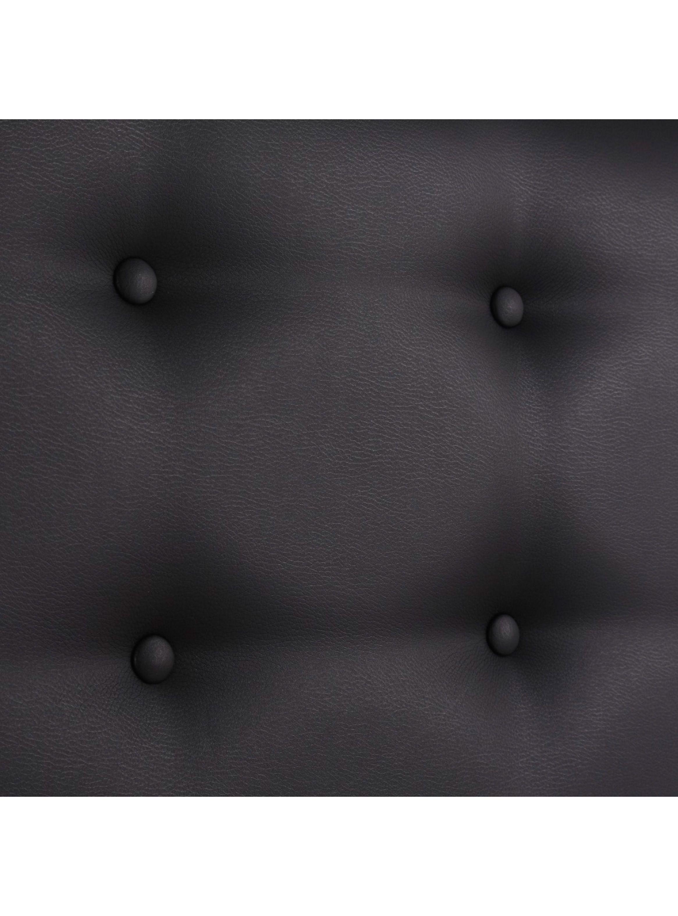 Respaldo 2 Plazas Botone Negro Pu-3