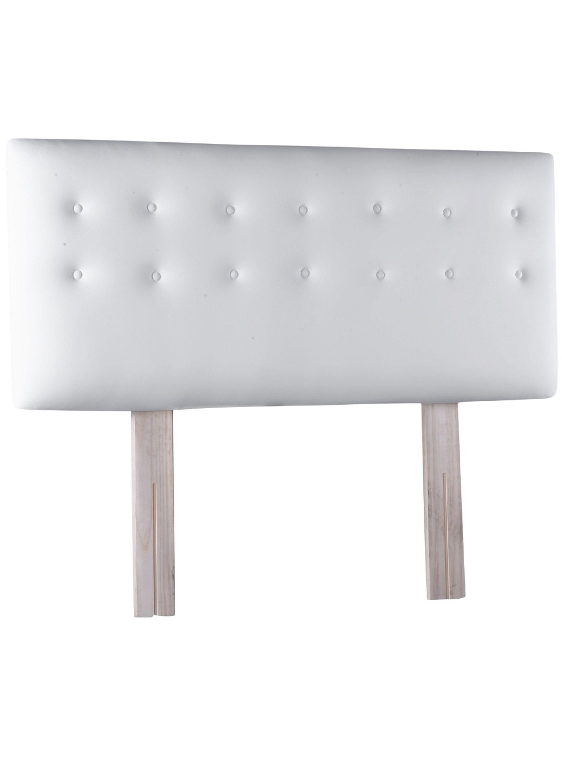 Respaldo 2 Plazas Botone Blanco Pu-1