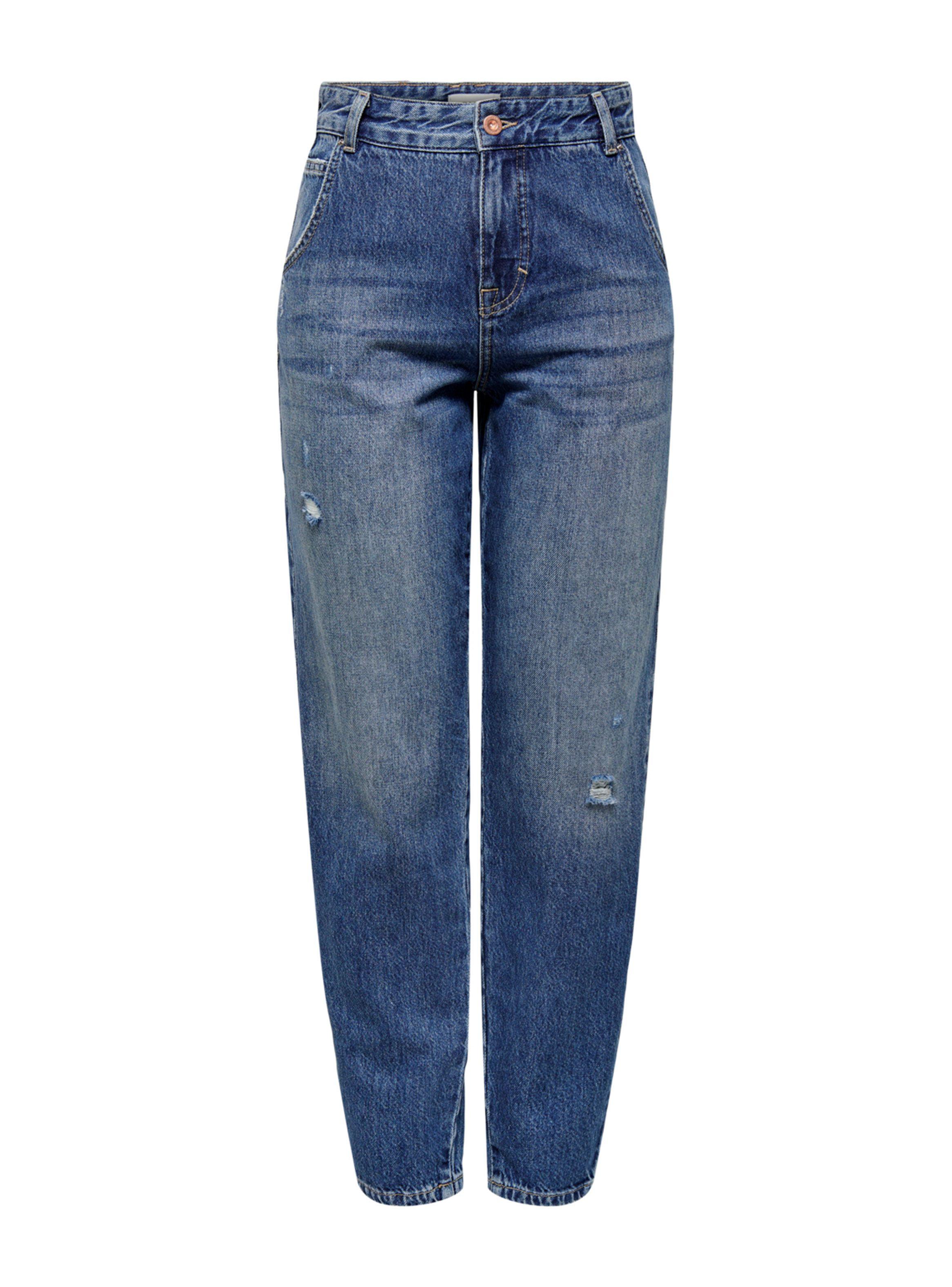 Jeans Azul de Tiro Alto-0