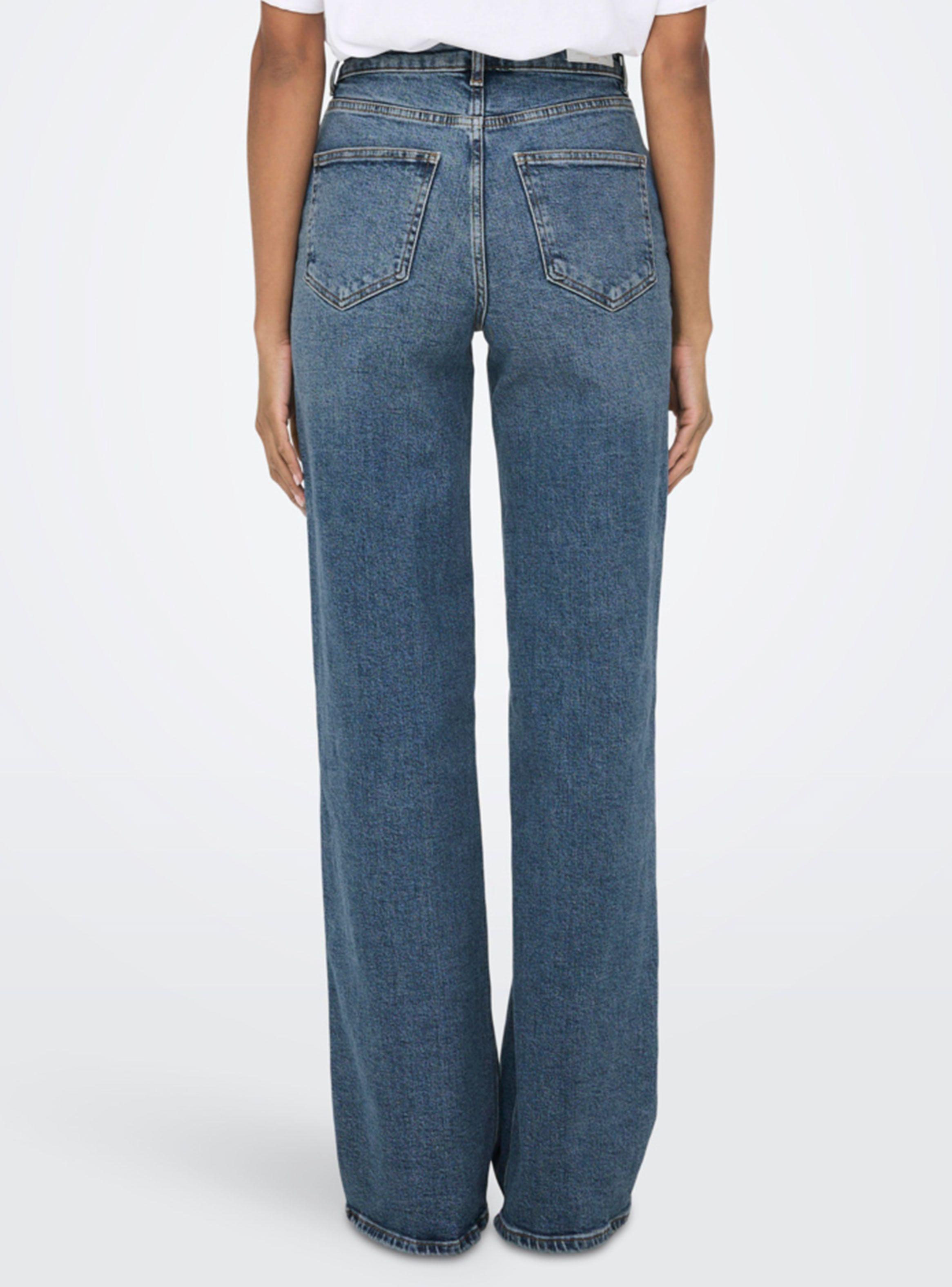 Jeans Tiro Alto Wid Leg Estándar-1