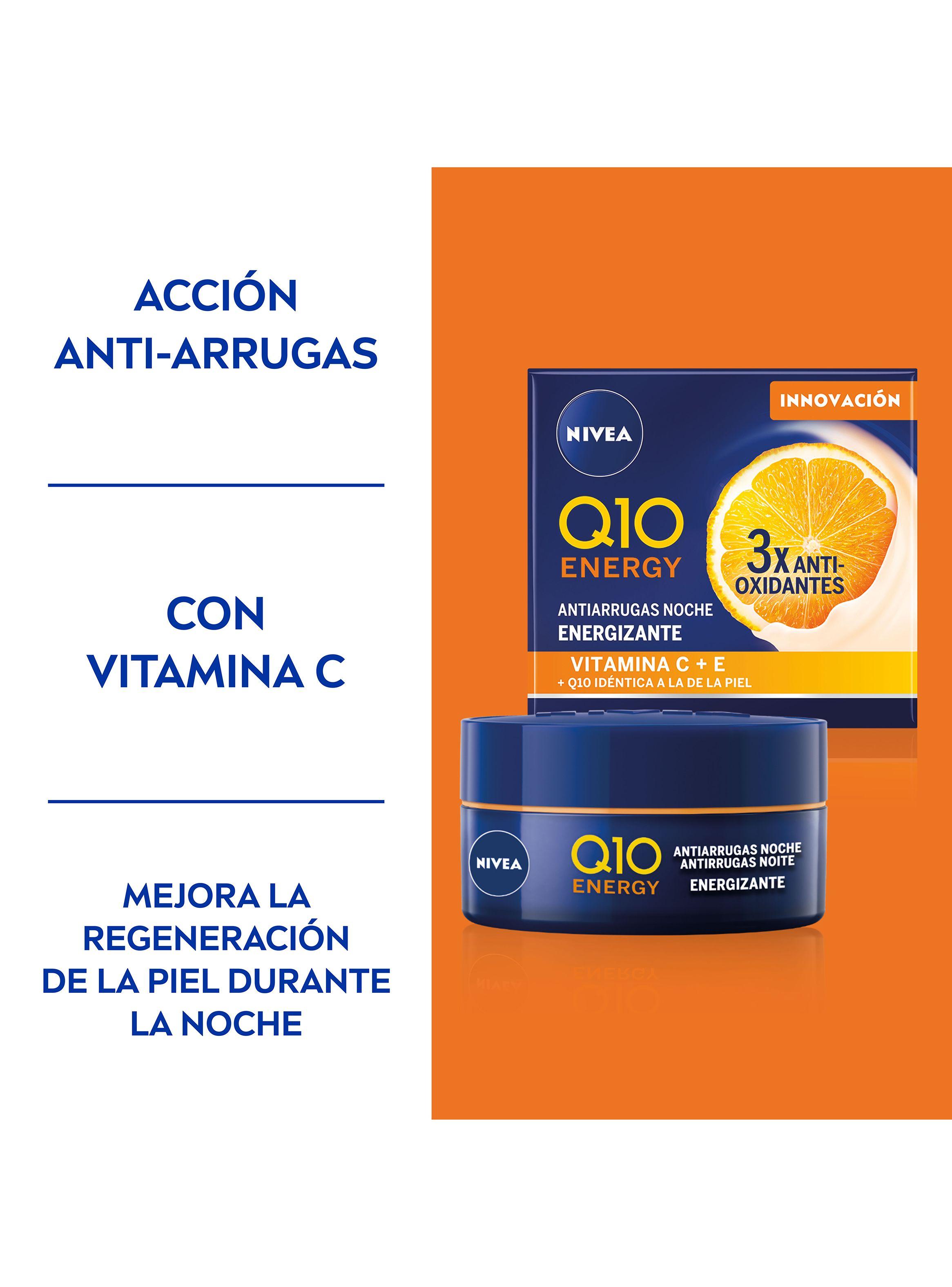 Crema de Noche Antiarrugas y Energizante Q10 Energy 50 ml Nivea-2