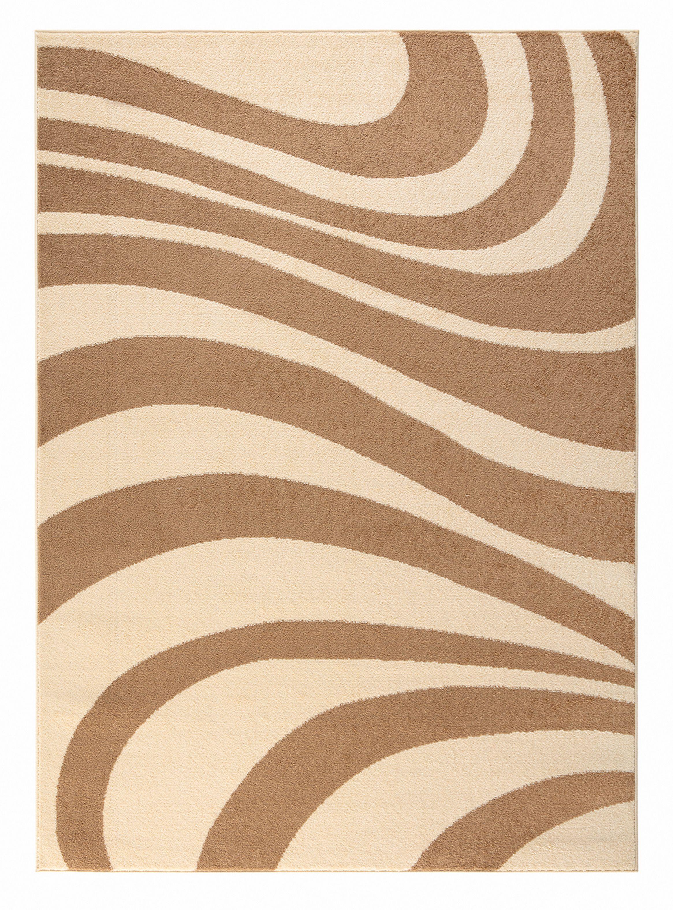 Alfombra 200 x 290 cm Amigo Beige Ondas-0