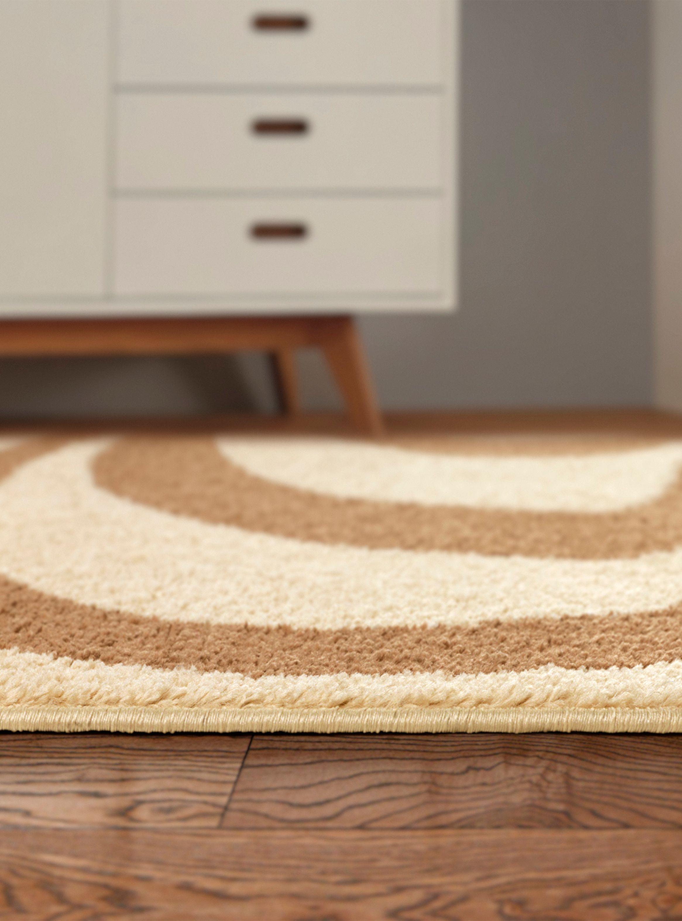 Alfombra Pasillo Amigo 70 x 230 cm Beige Ondas-4