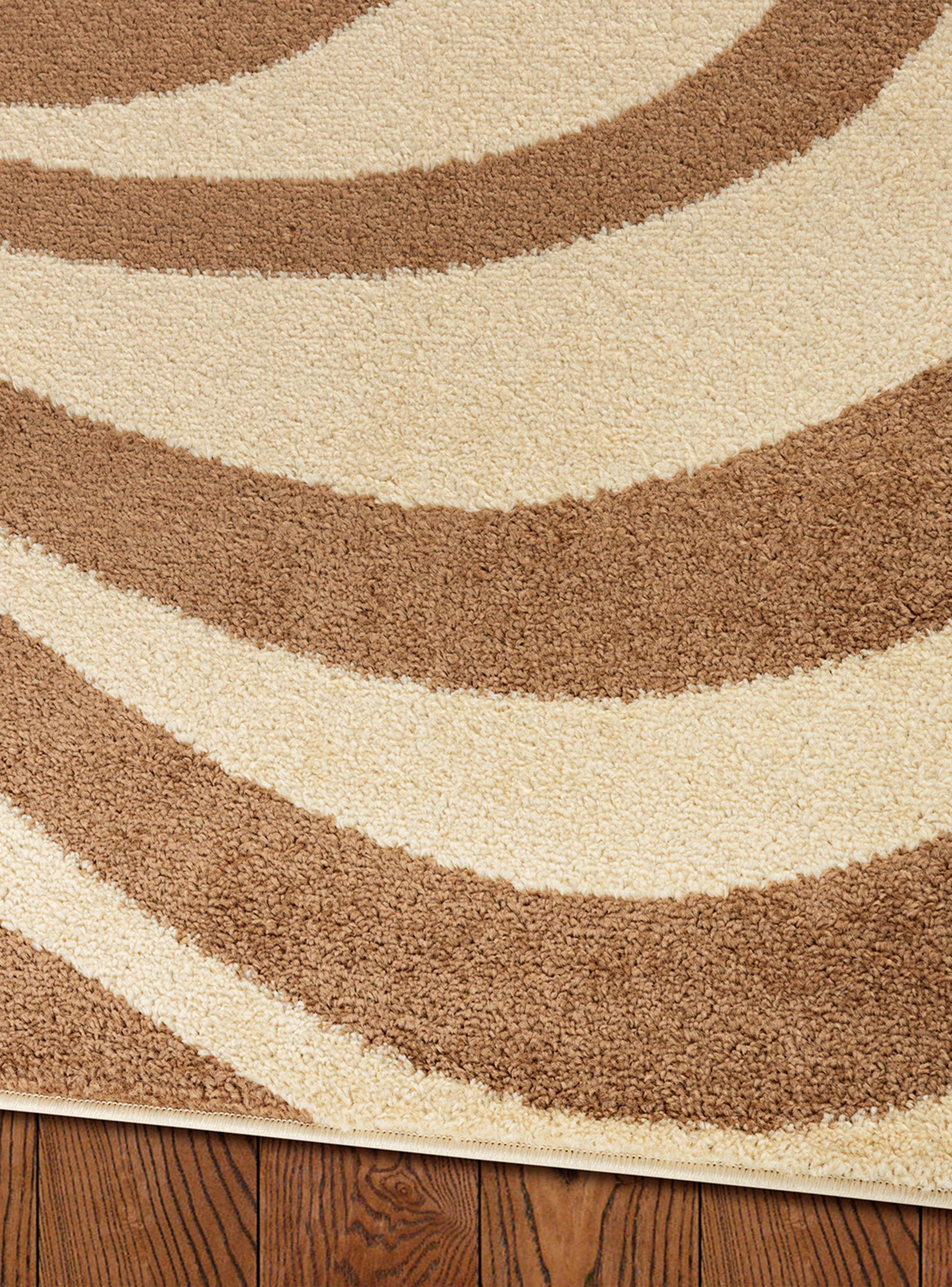 Alfombra Pasillo Amigo 70 x 230 cm Beige Ondas-3
