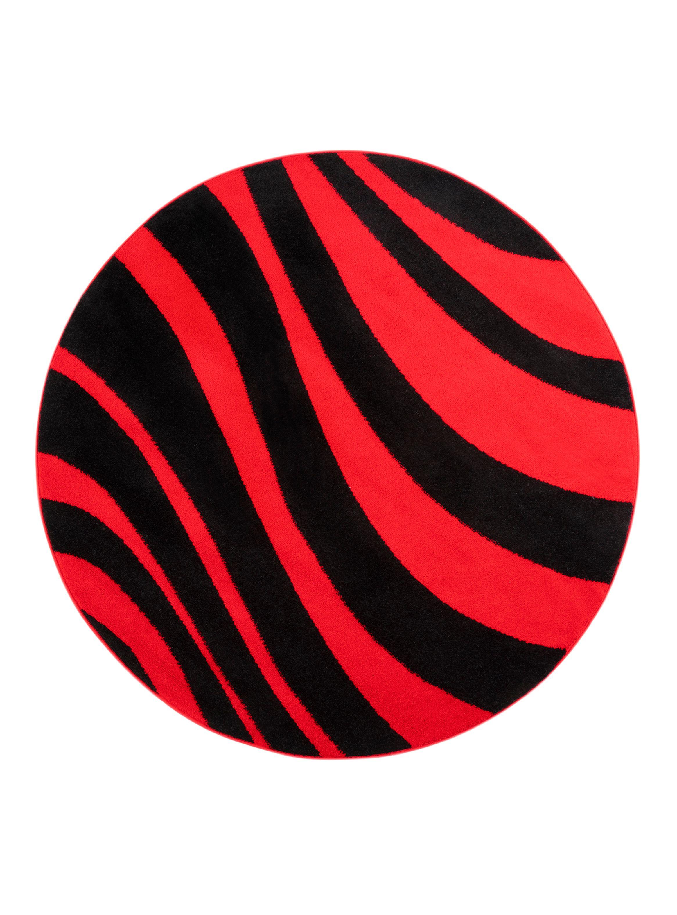 Alfombra Redonda Amigo Rojo 160 x 160 cm Ondas-0