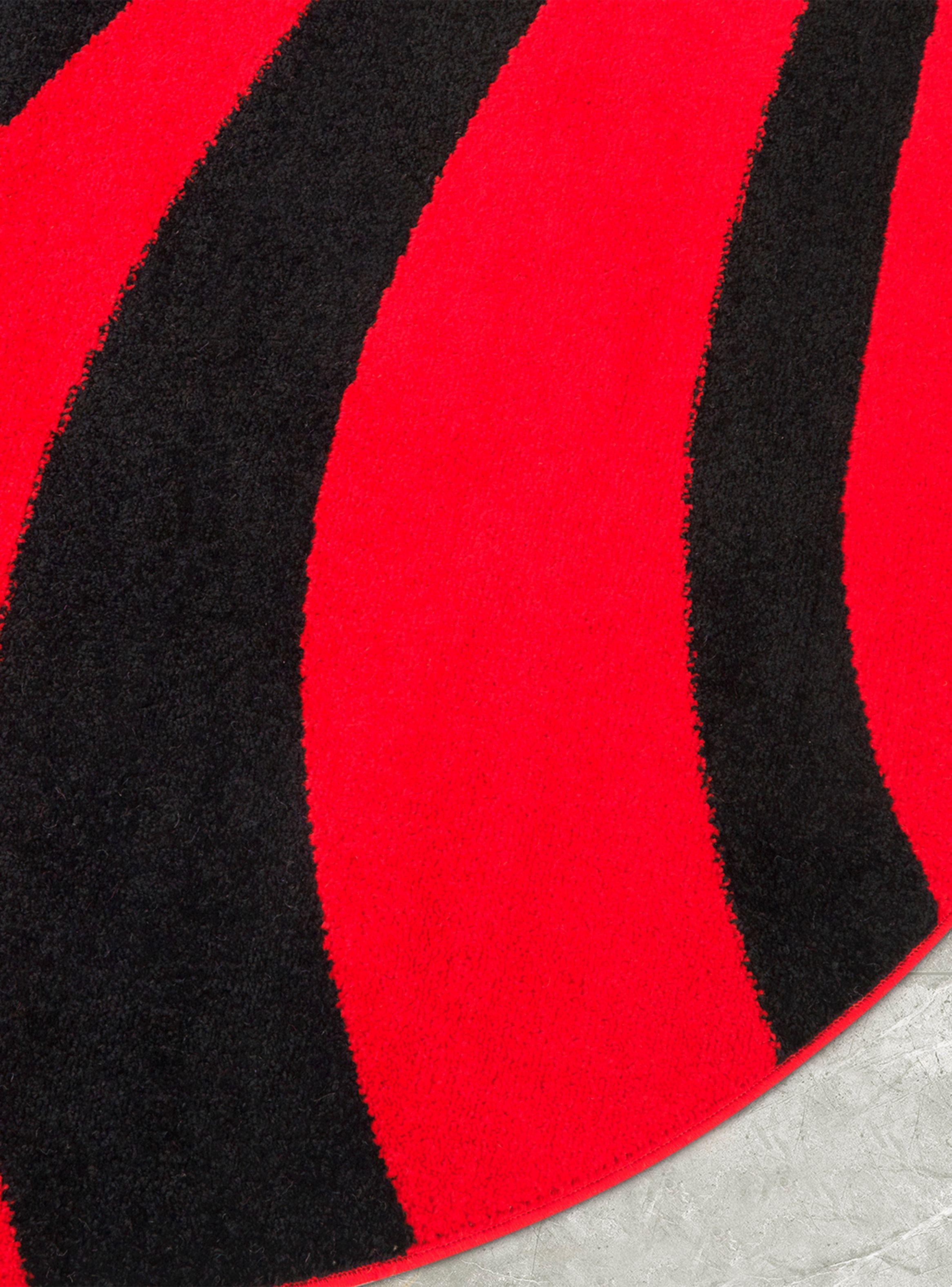 Alfombra Redonda Amigo Rojo 160 x 160 cm Ondas-3