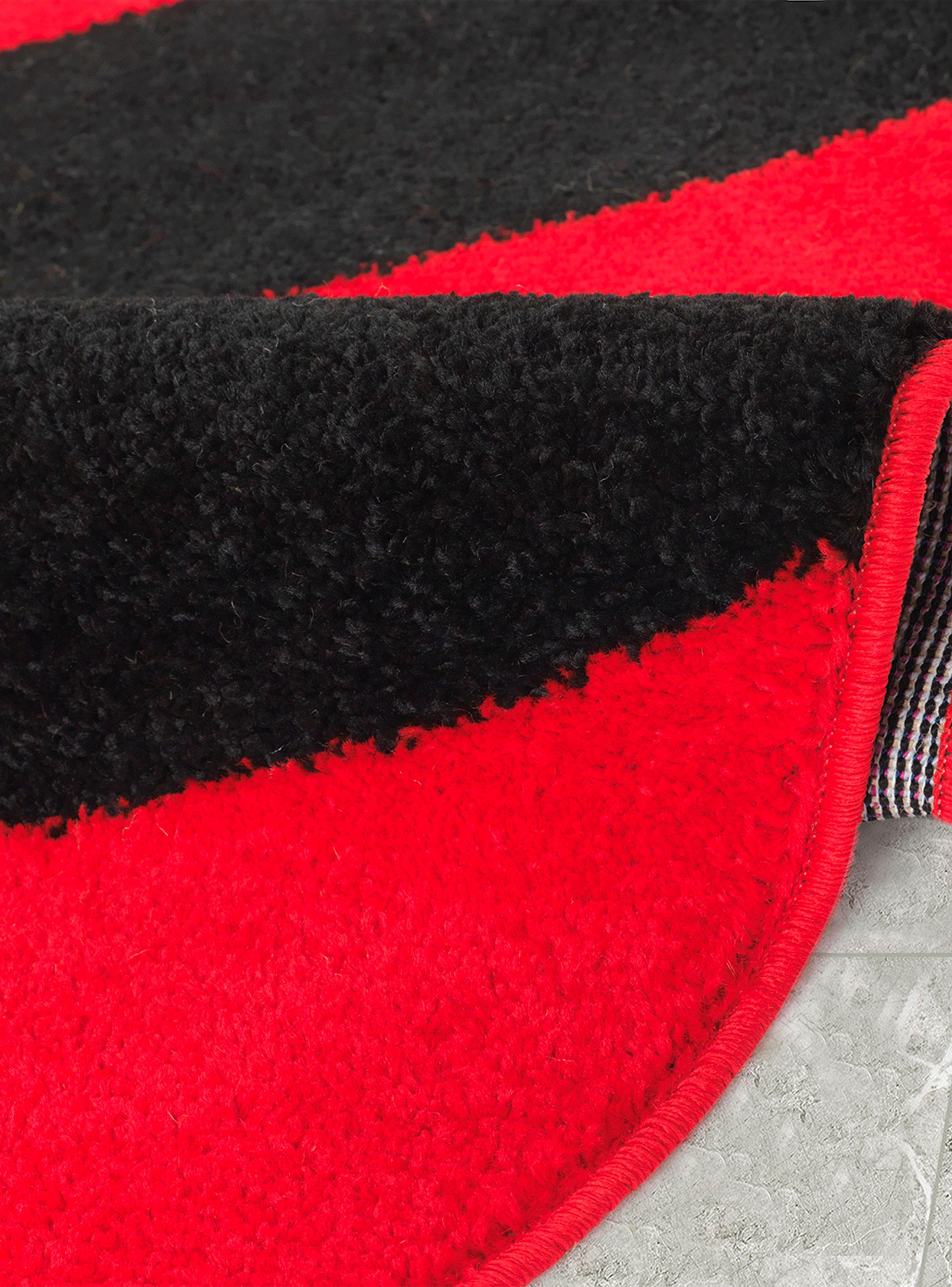 Alfombra Redonda Amigo Rojo 160 x 160 cm Ondas-1