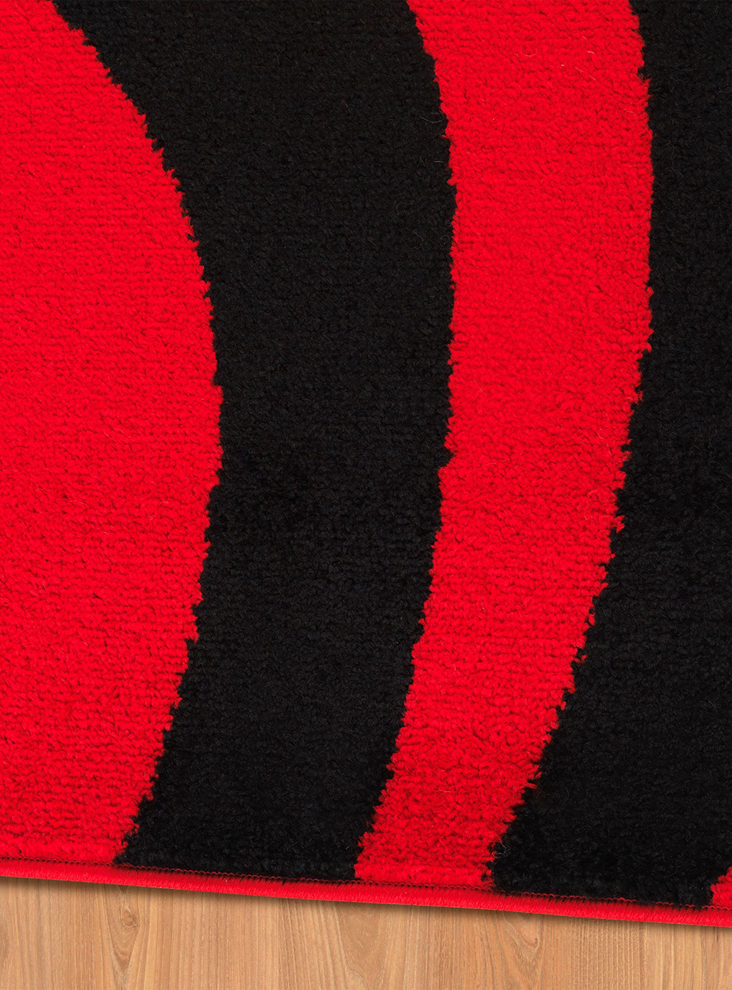 Alfombra 240 x 305 cm Amigo Rojo Ondas-3