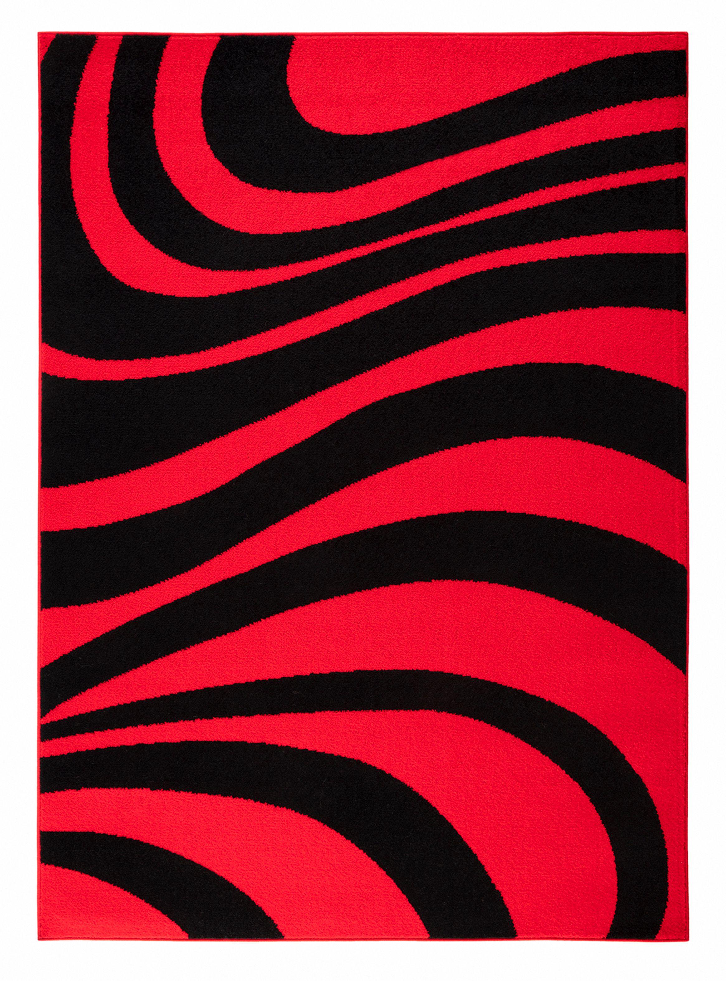 Alfombra 240 x 305 cm Amigo Rojo Ondas-0