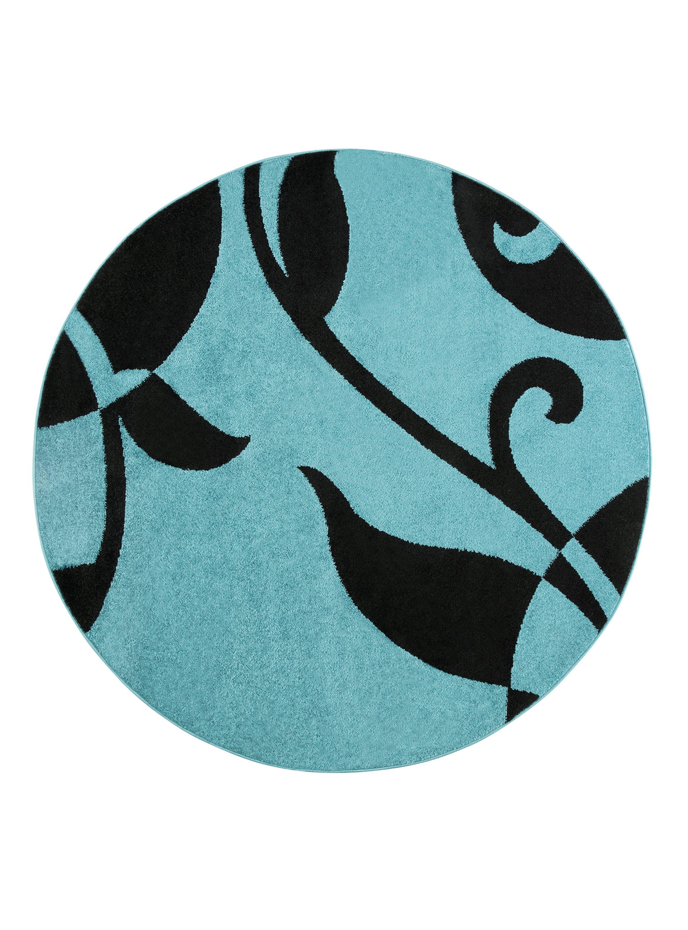 Alfombra Redonda 160 x 160 cm Amigo Turquesa-0