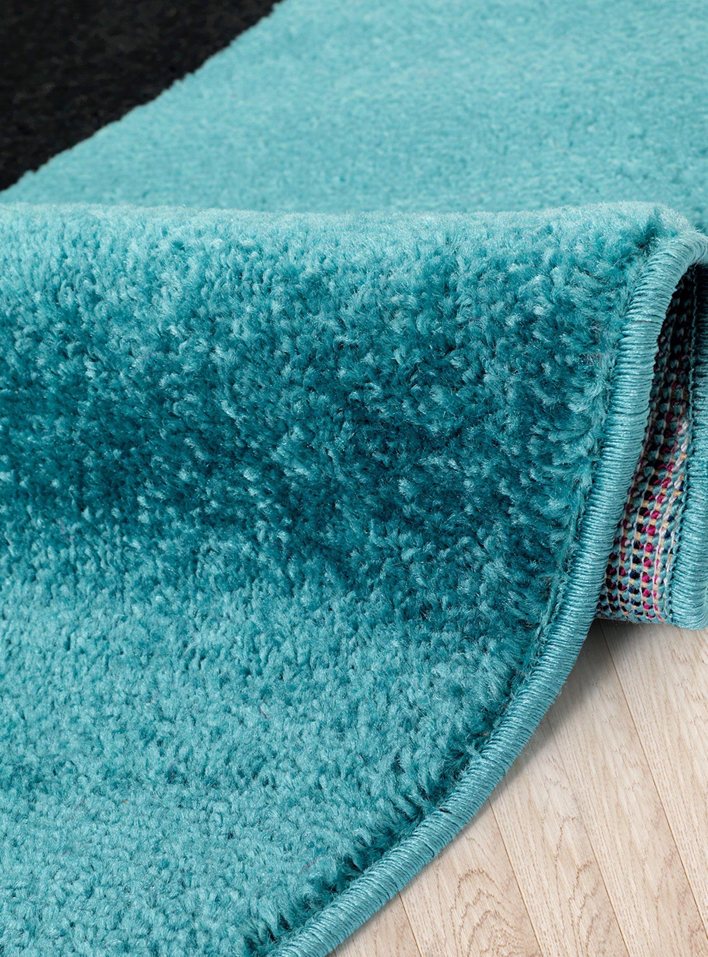 Alfombra Amigo Turquesa 160 x 230 cm Hojas-1