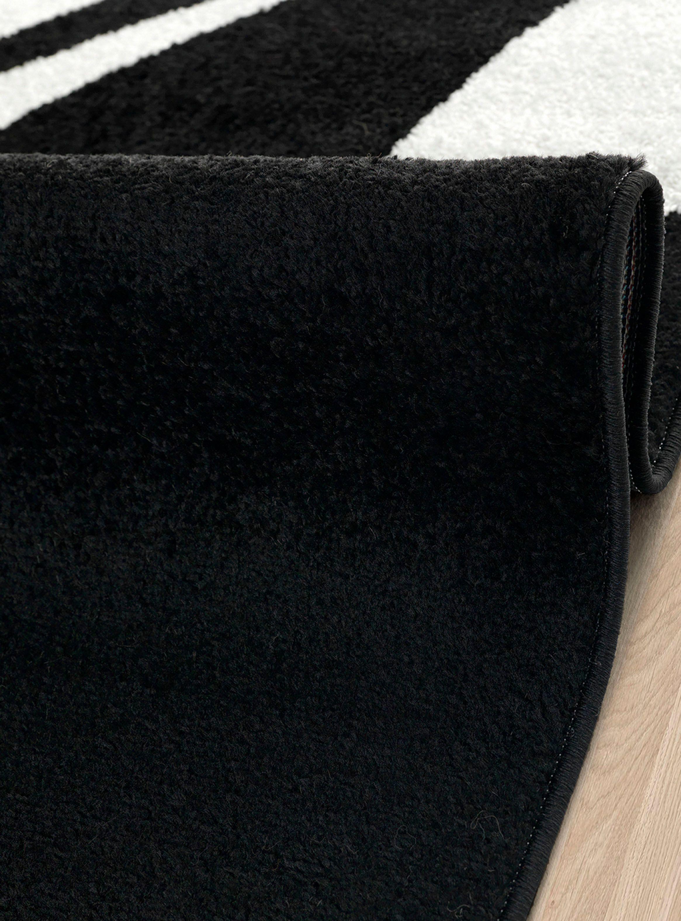 Alfombra Pasillo Amigo Negro 70 x 230 cm Hojas-1