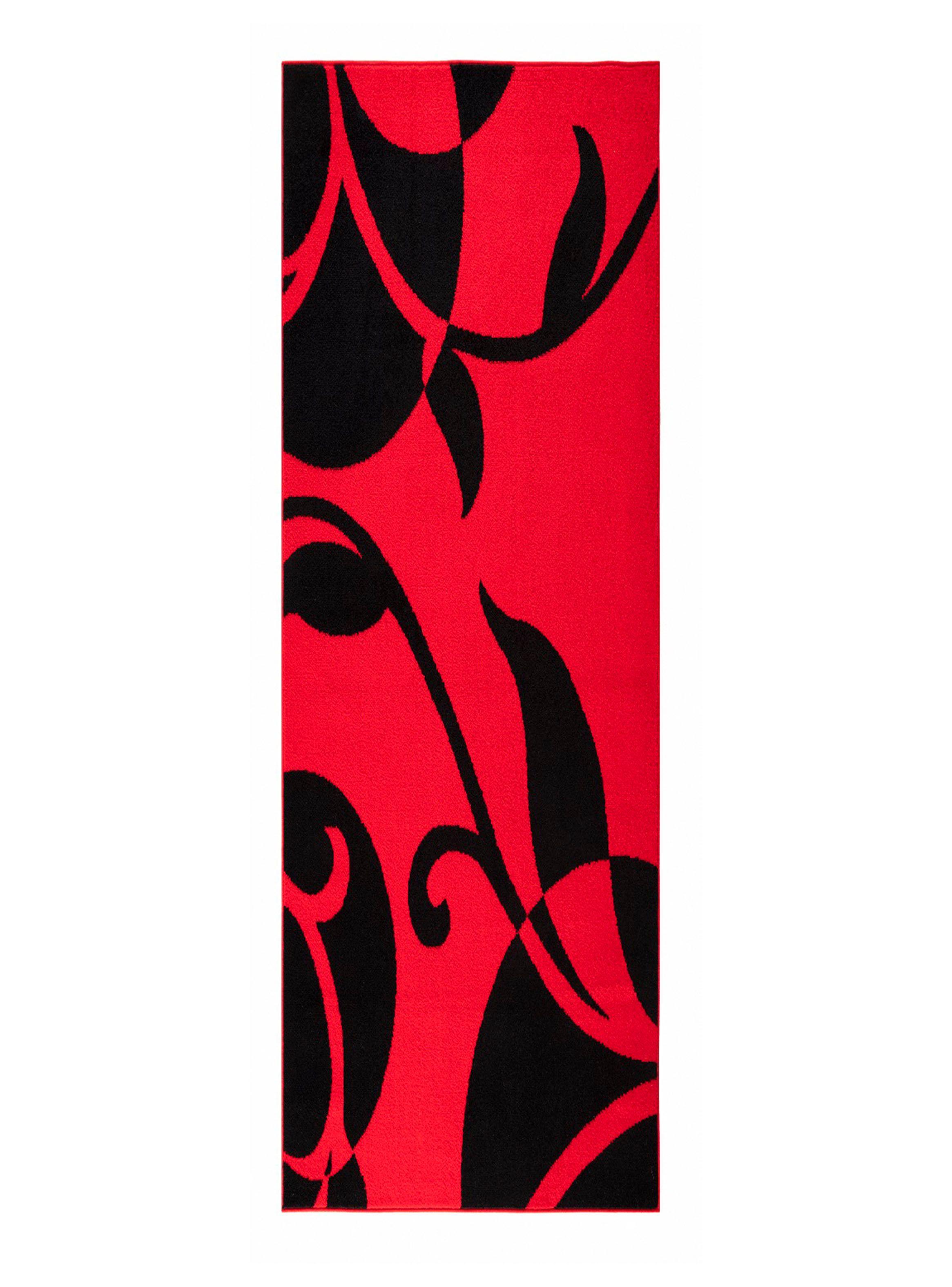 Alfombra Pasillo Amigo Rojo 70 x 230 cm Hojas-0