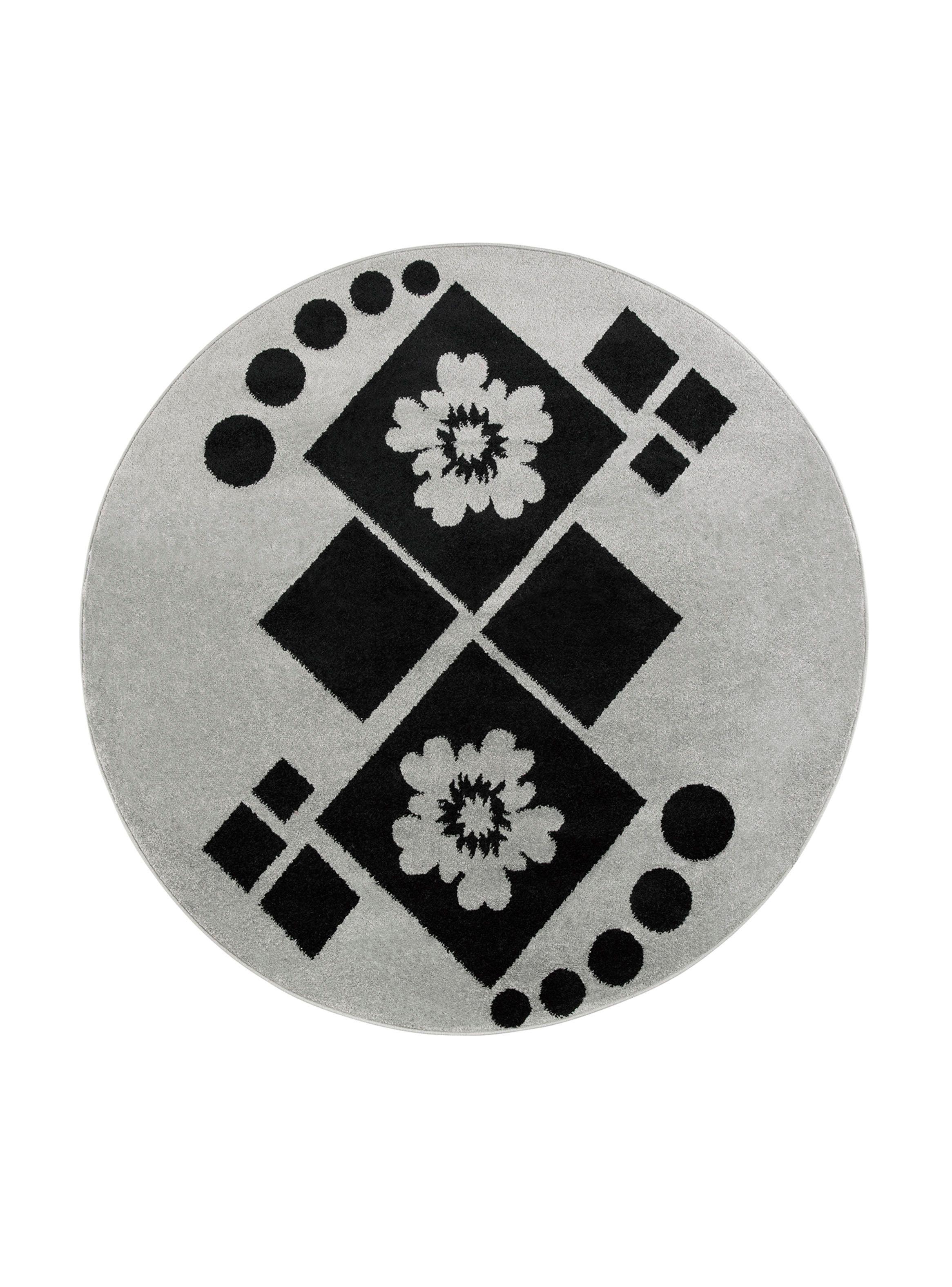 Alfombra 160 x 160 cm Amigo Gris-0
