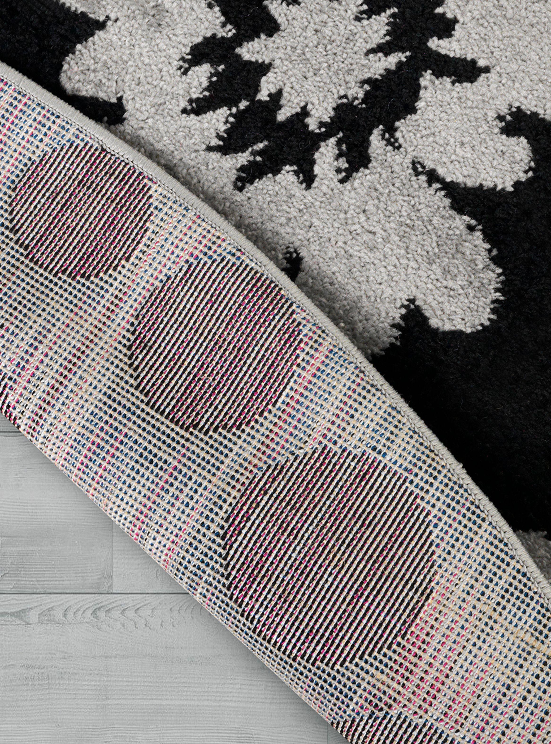 Alfombra 160 x 160 cm Amigo Gris-4