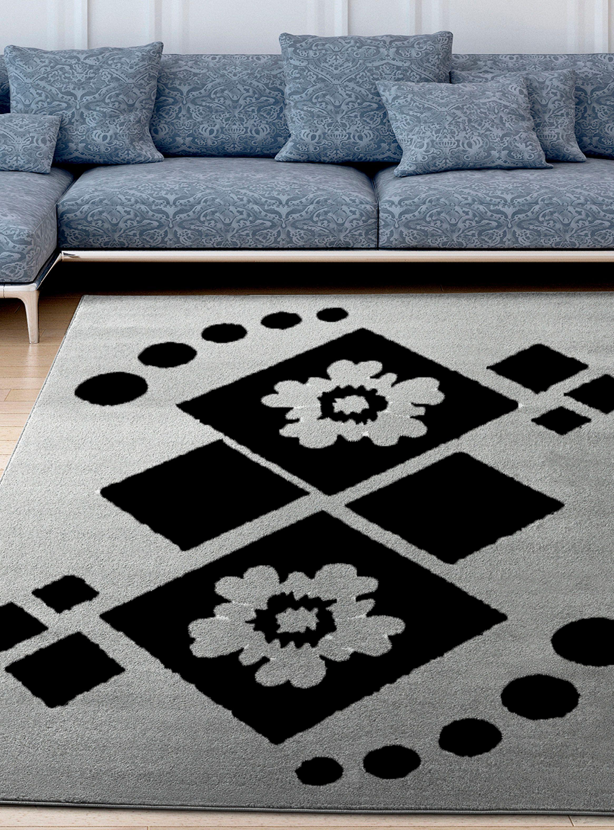 Alfombra Amigo Gris 200 x 290 cm Rombos-2