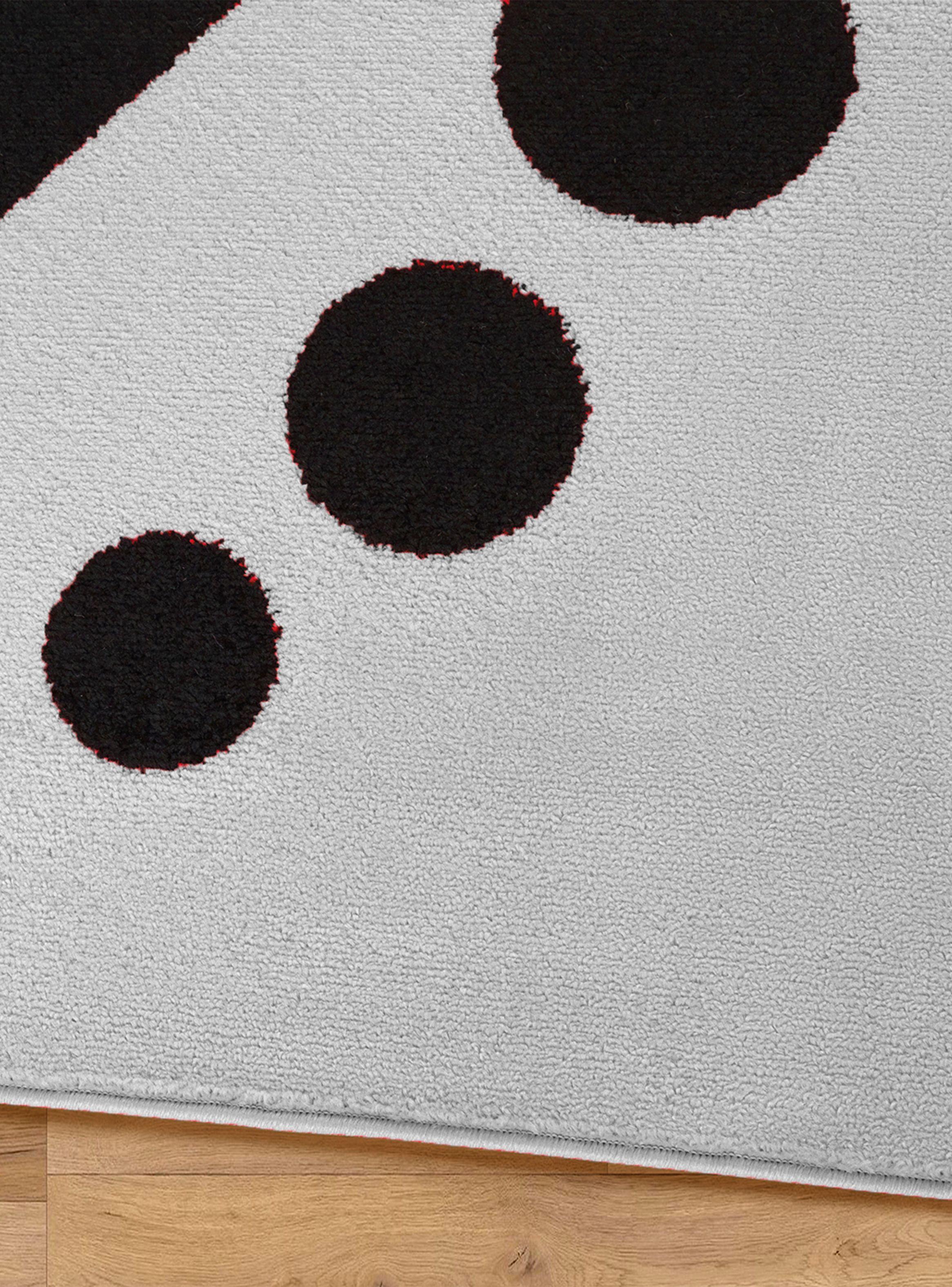 Alfombra Pasillo Amigo Gris 70 x 230 cm Rombos Negro-3