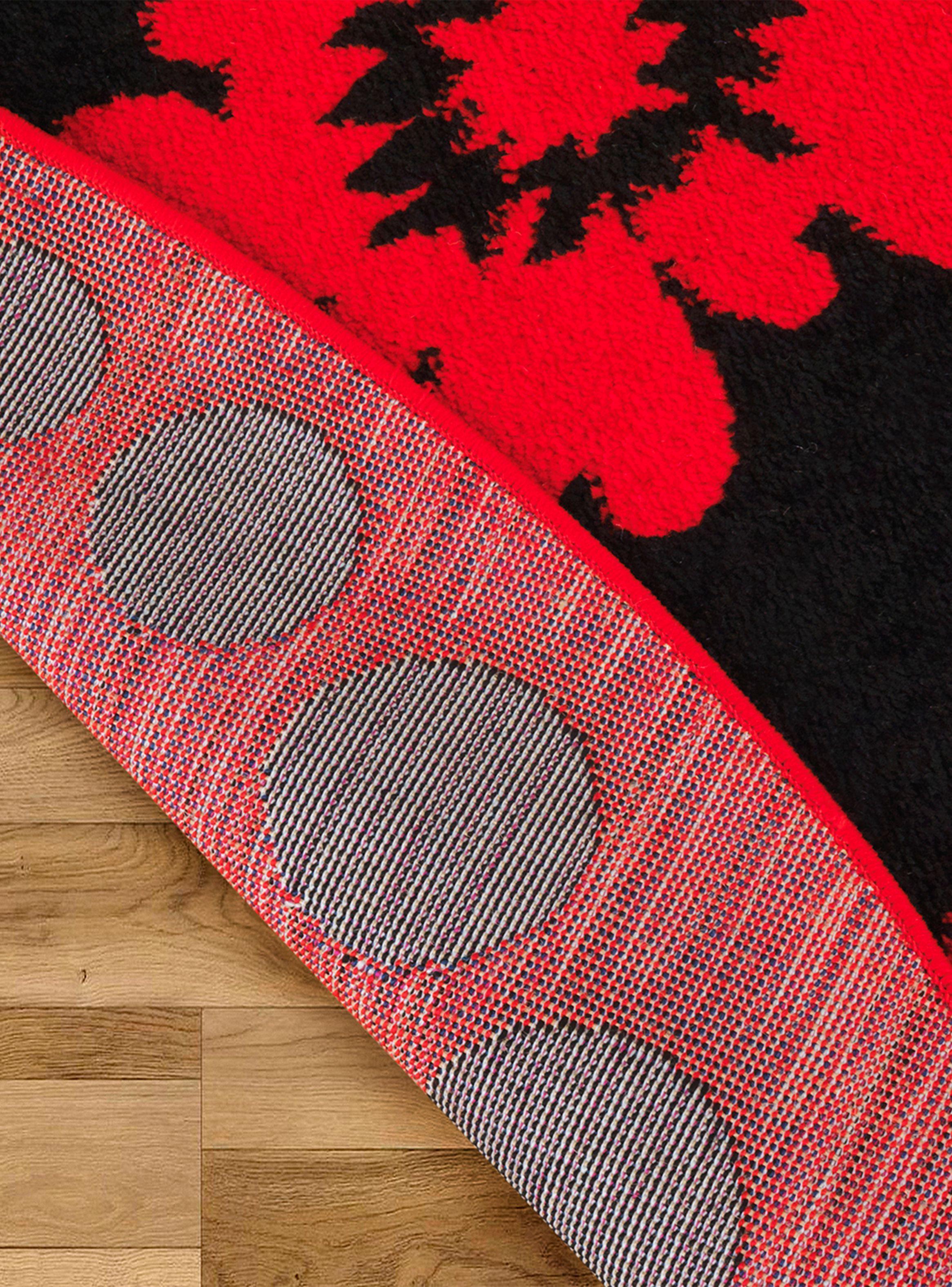 Alfombra Redonda Amigo Rojo 160 x 160 cm Rombos-4