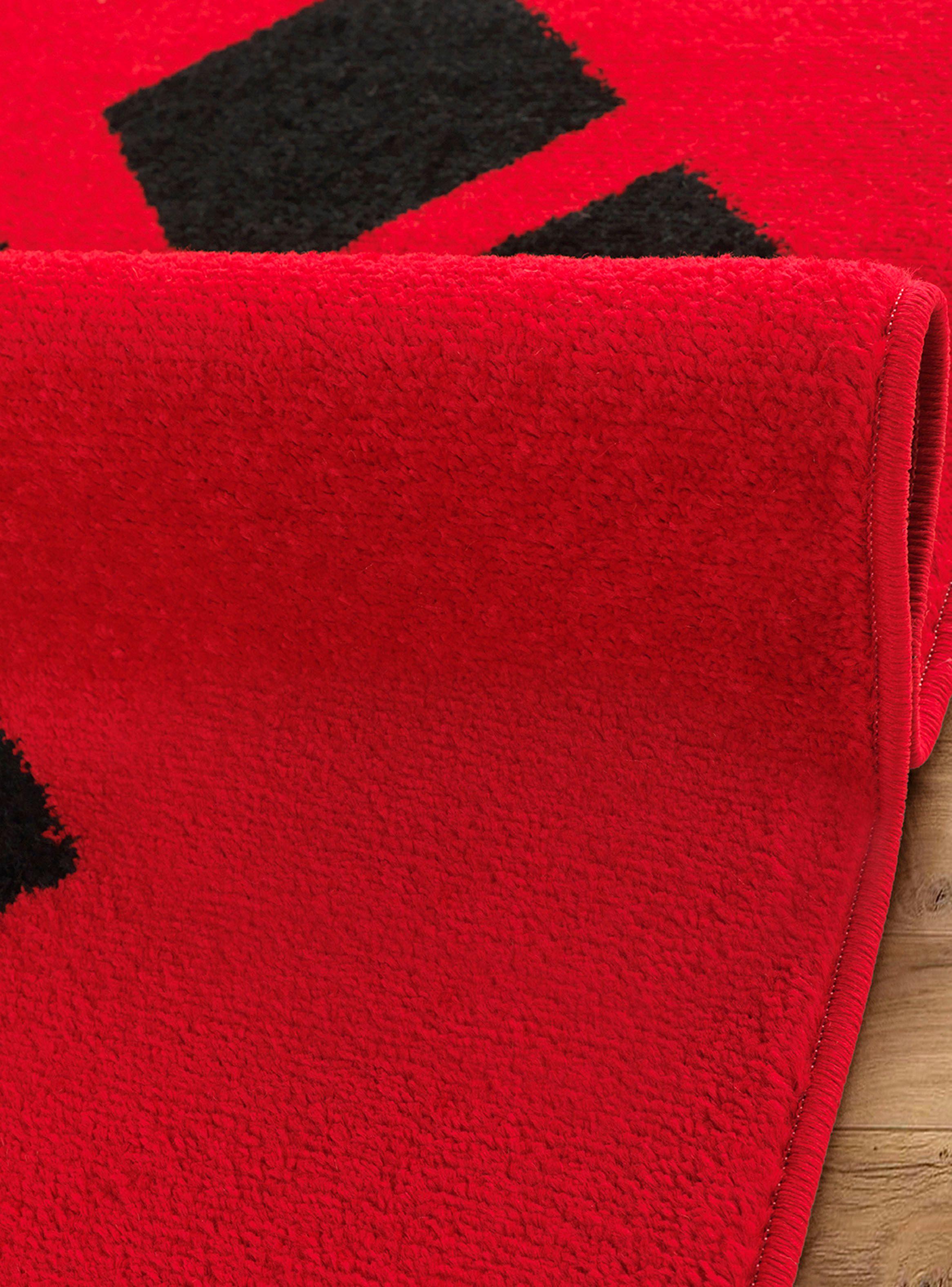 Alfombra Pasillo Amigo Rojo 70 x 230 cm Rombos-1